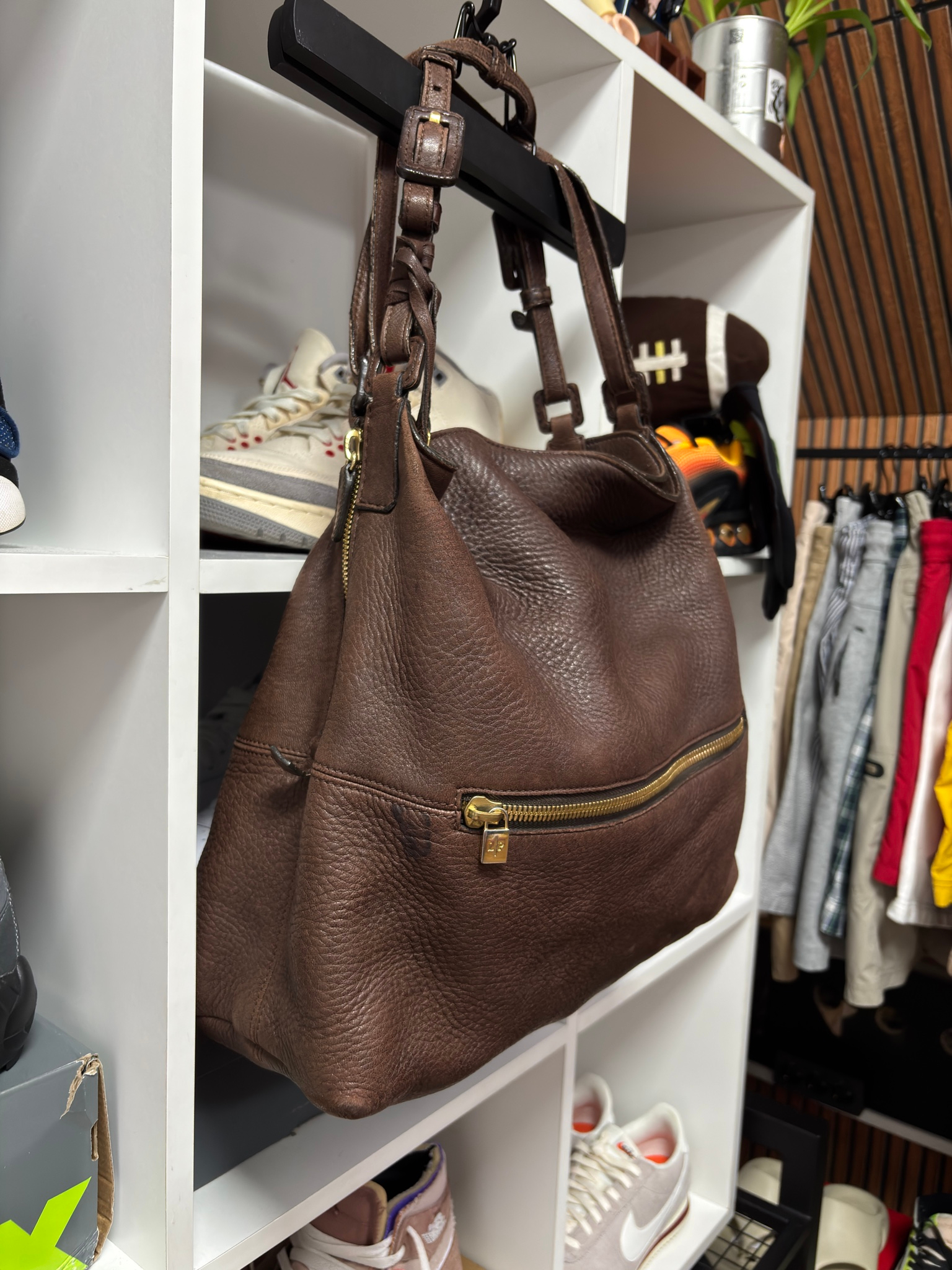 Loro Piana Globe Hobo Deer Leather, миниатюра 2