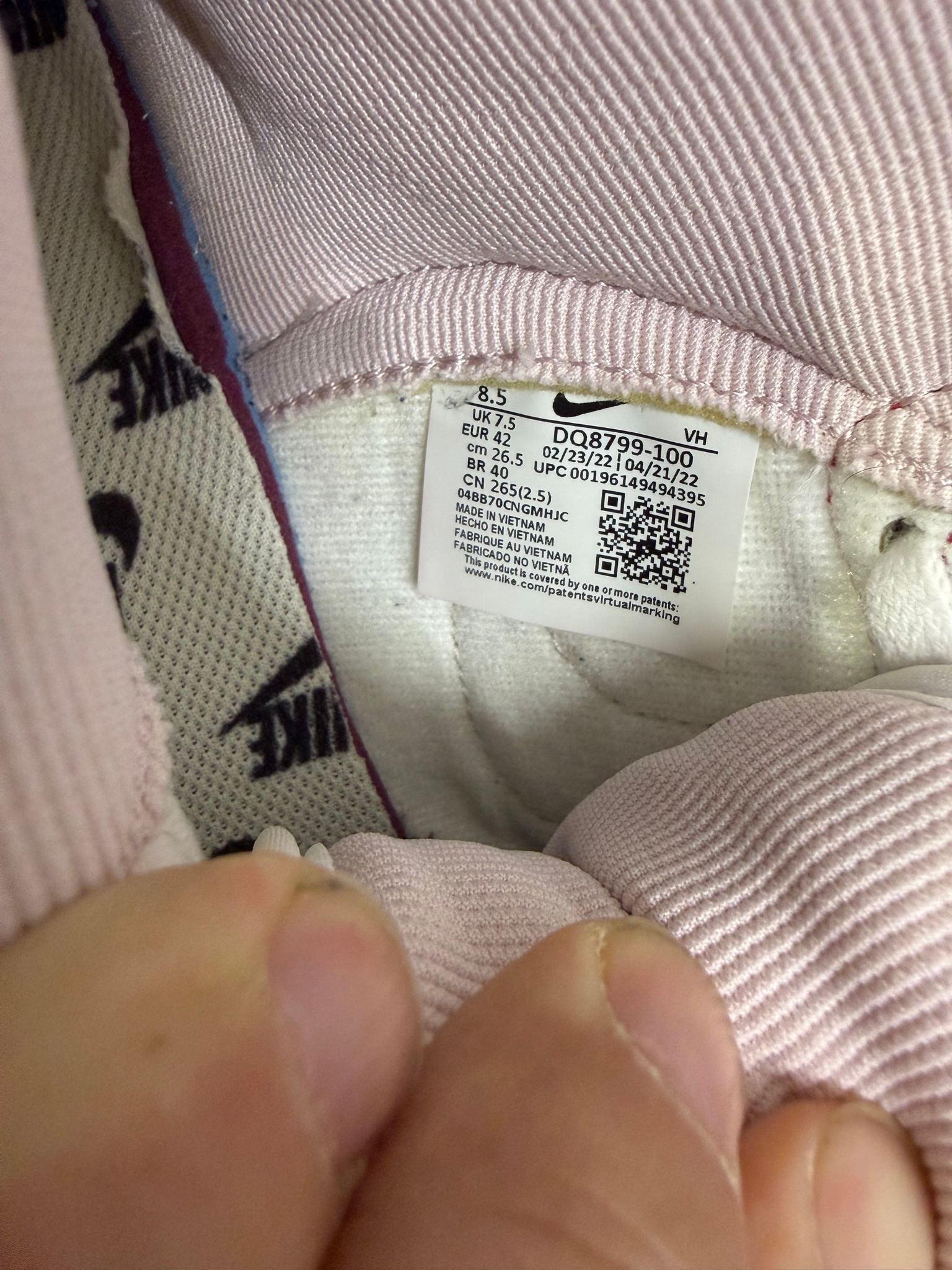 Nike Dunk High 1985 Barely rose, миниатюра 6