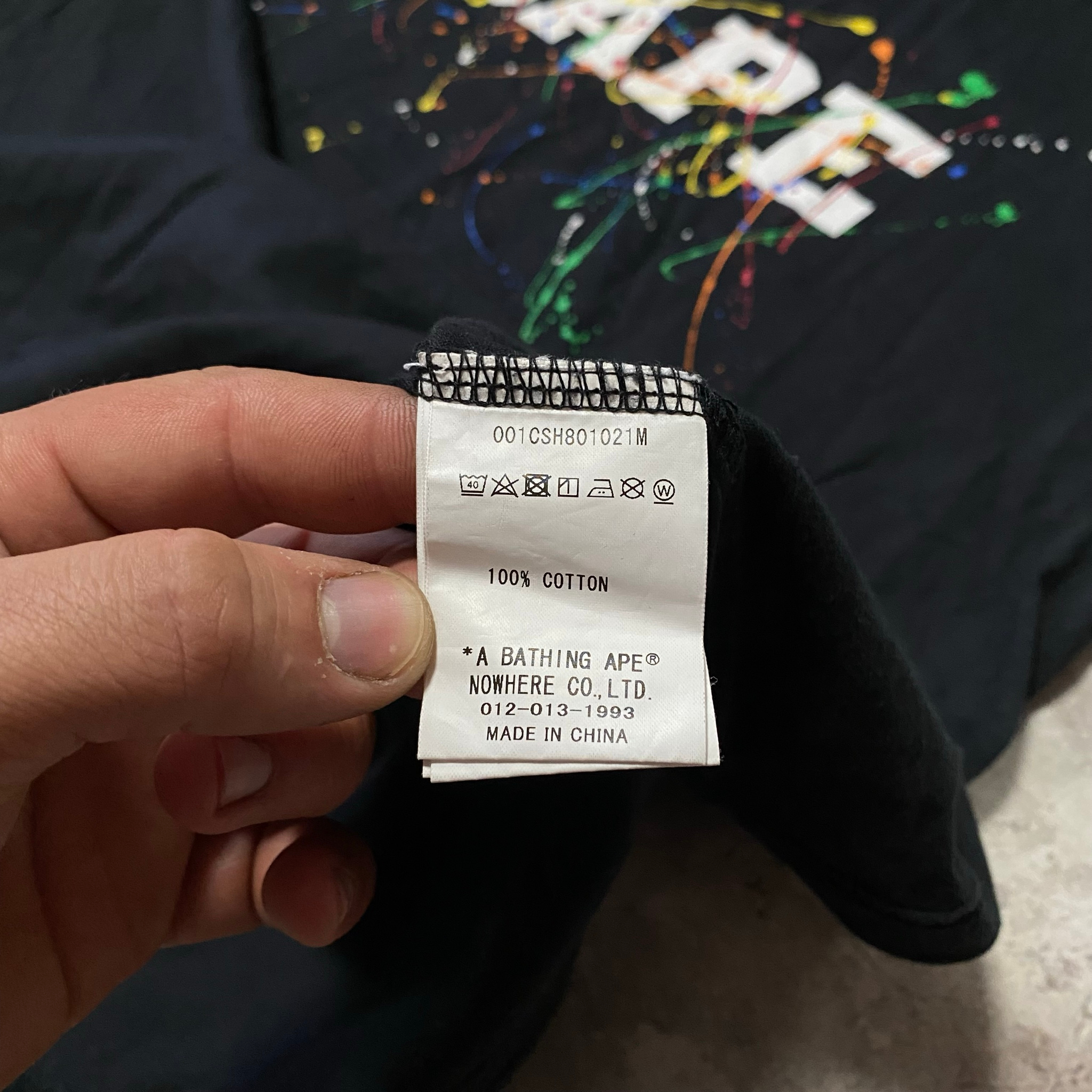 A Bathing Ape Paint Splatter Tee, миниатюра 6