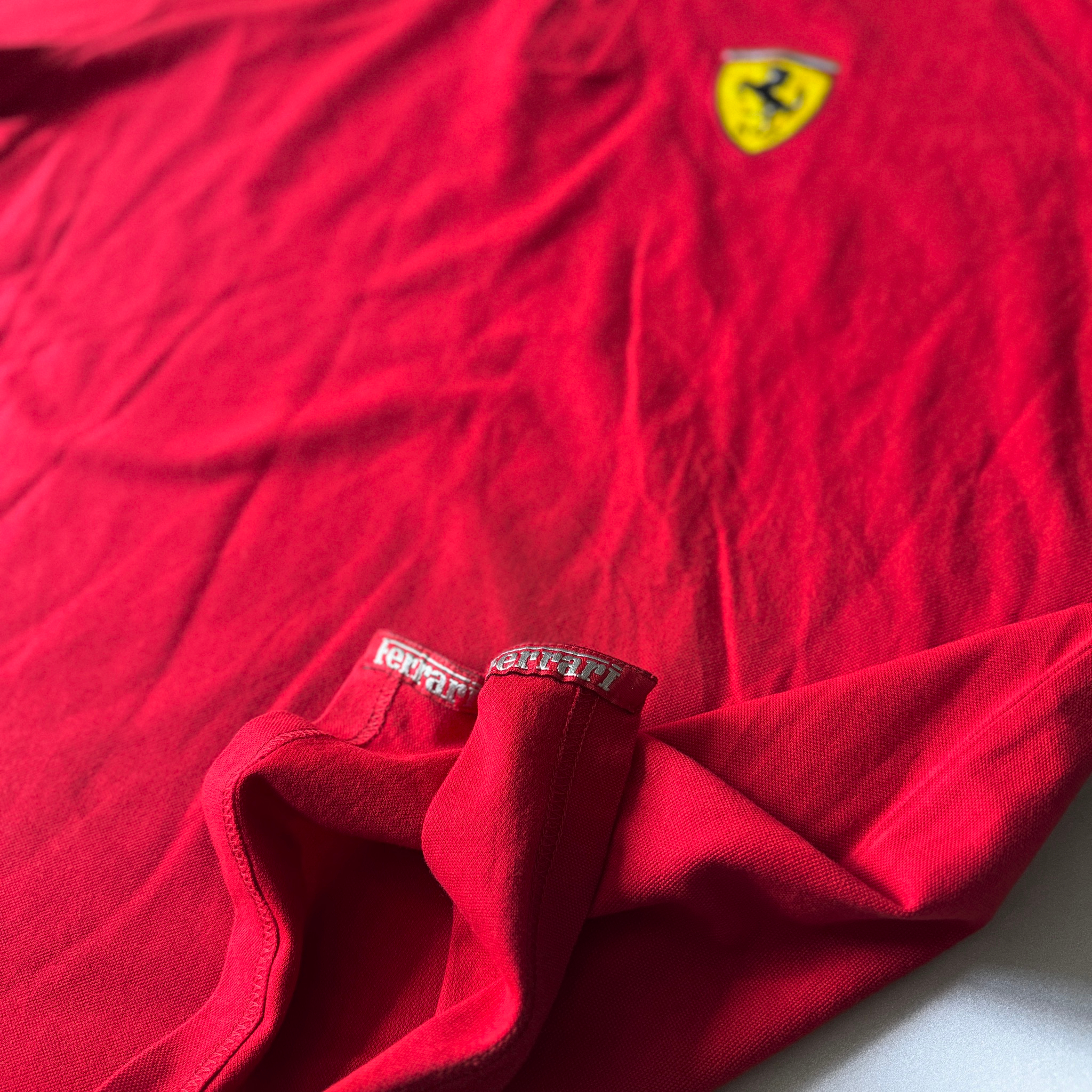 Ferrari x Michael Schumacher 1999 Vintage Zip Polo Shirt, миниатюра 7
