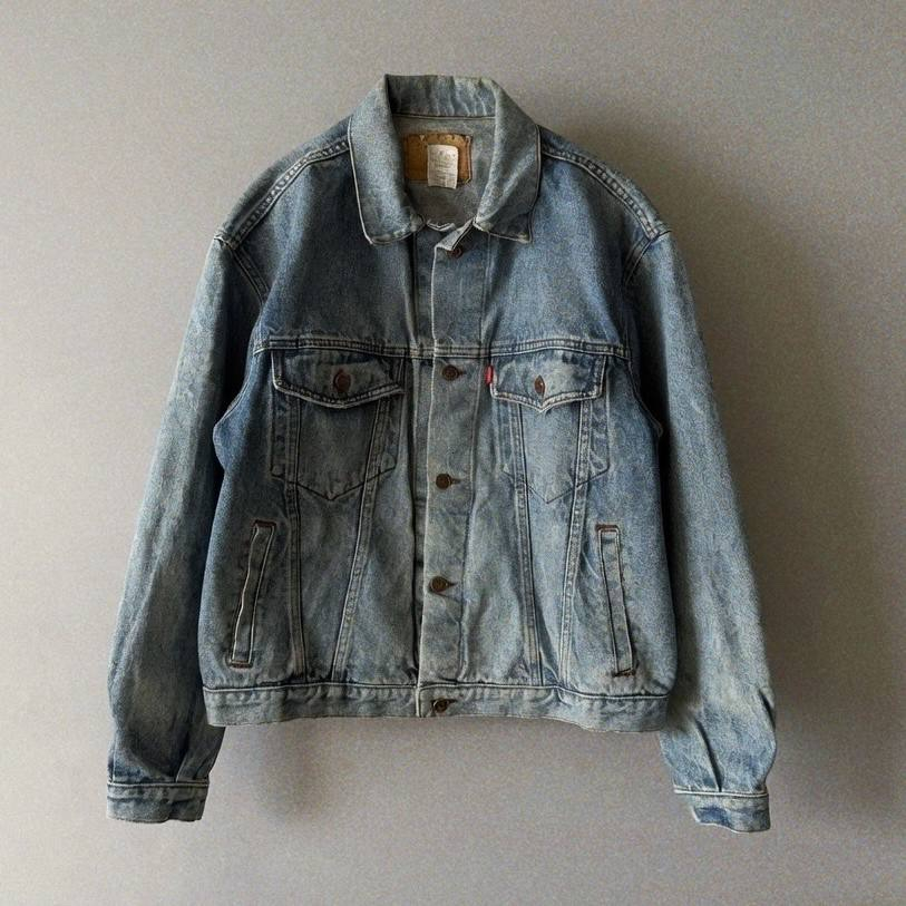 Levi's 1990s Vintage USA Made TYPE III Denim Trucker Jacket, миниатюра 1