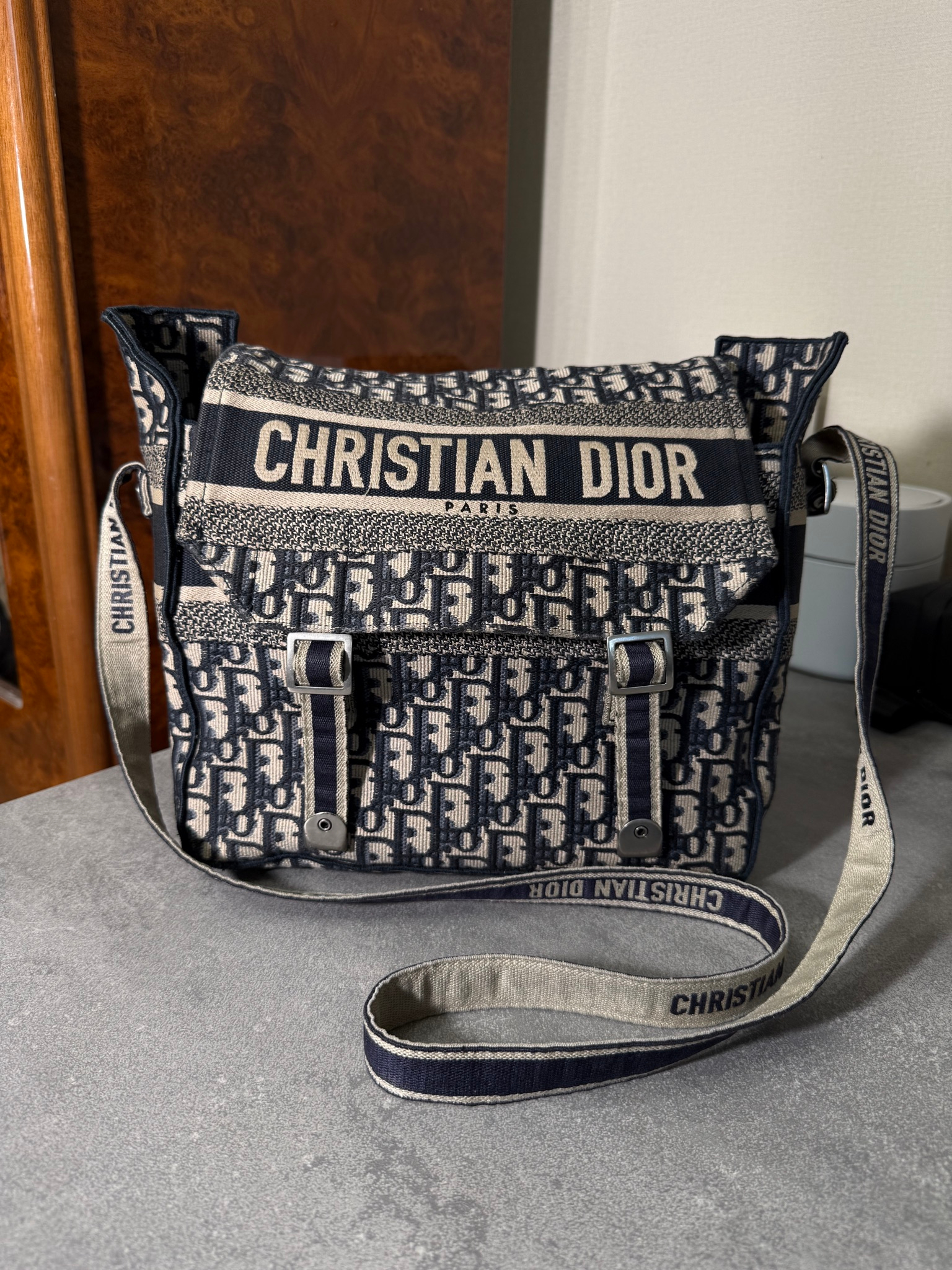 Christian Dior Diorcamp Oblique Canvas Messenger Bag, миниатюра 1