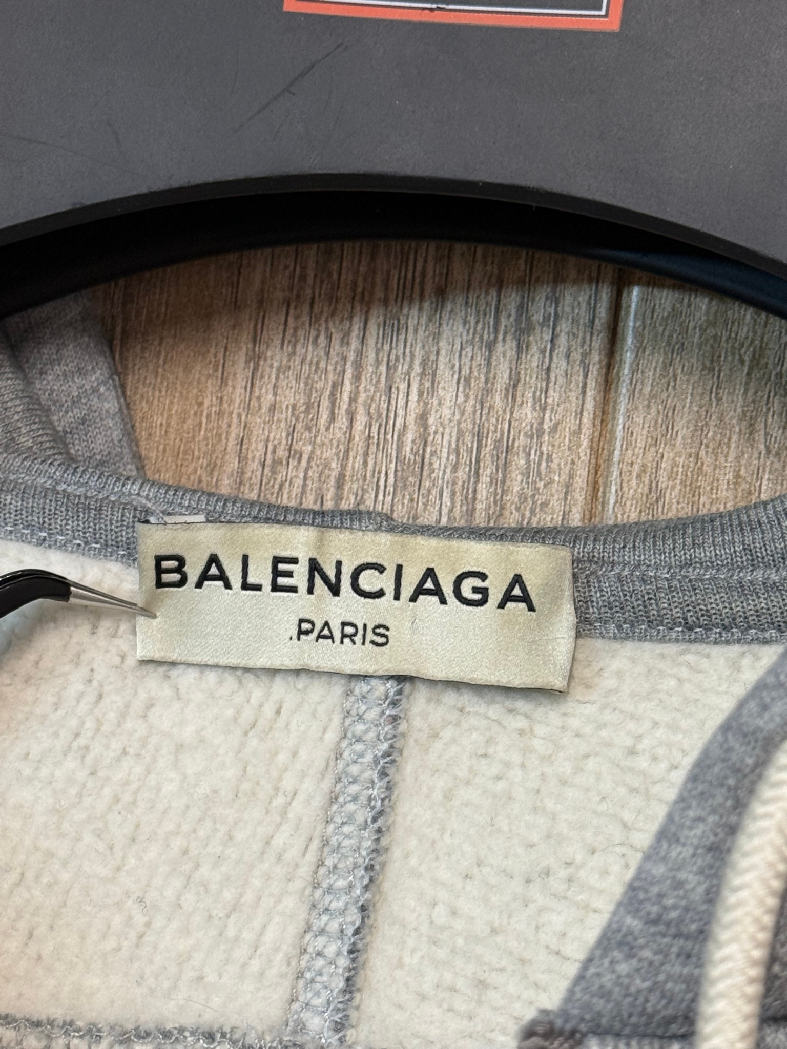 BALENCIAGA Logo Jacquard Hem Zip Hoodie FW2016, миниатюра 3