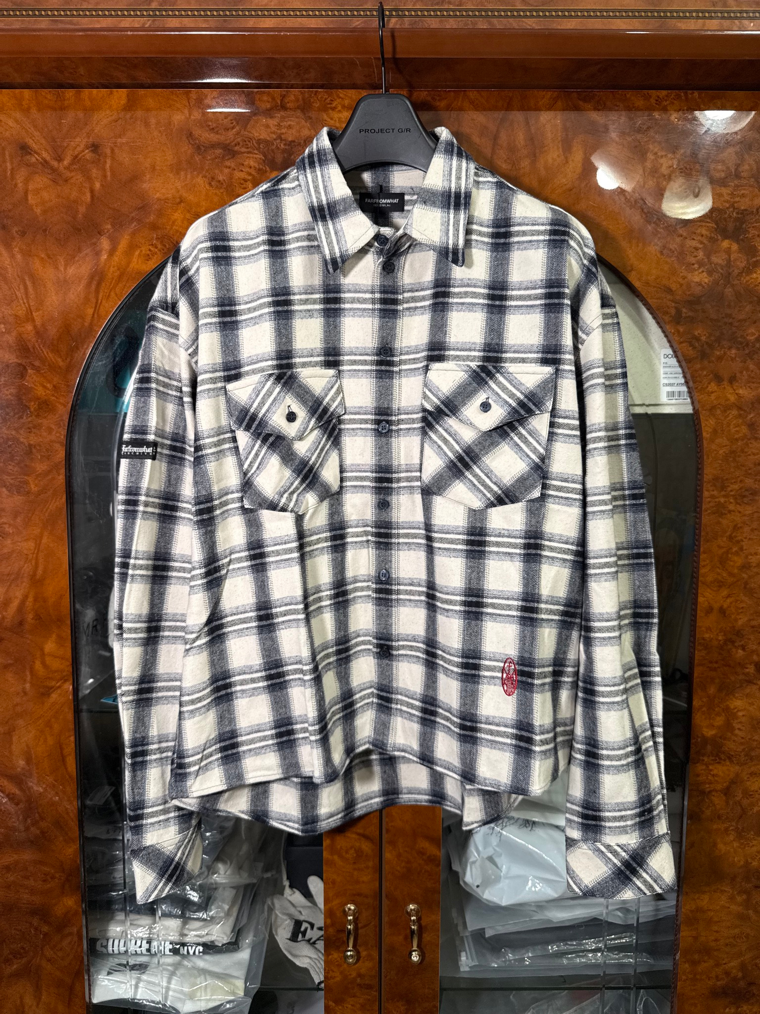 FAR FROM WHAT Far Logo Flannel Shirts, миниатюра 1