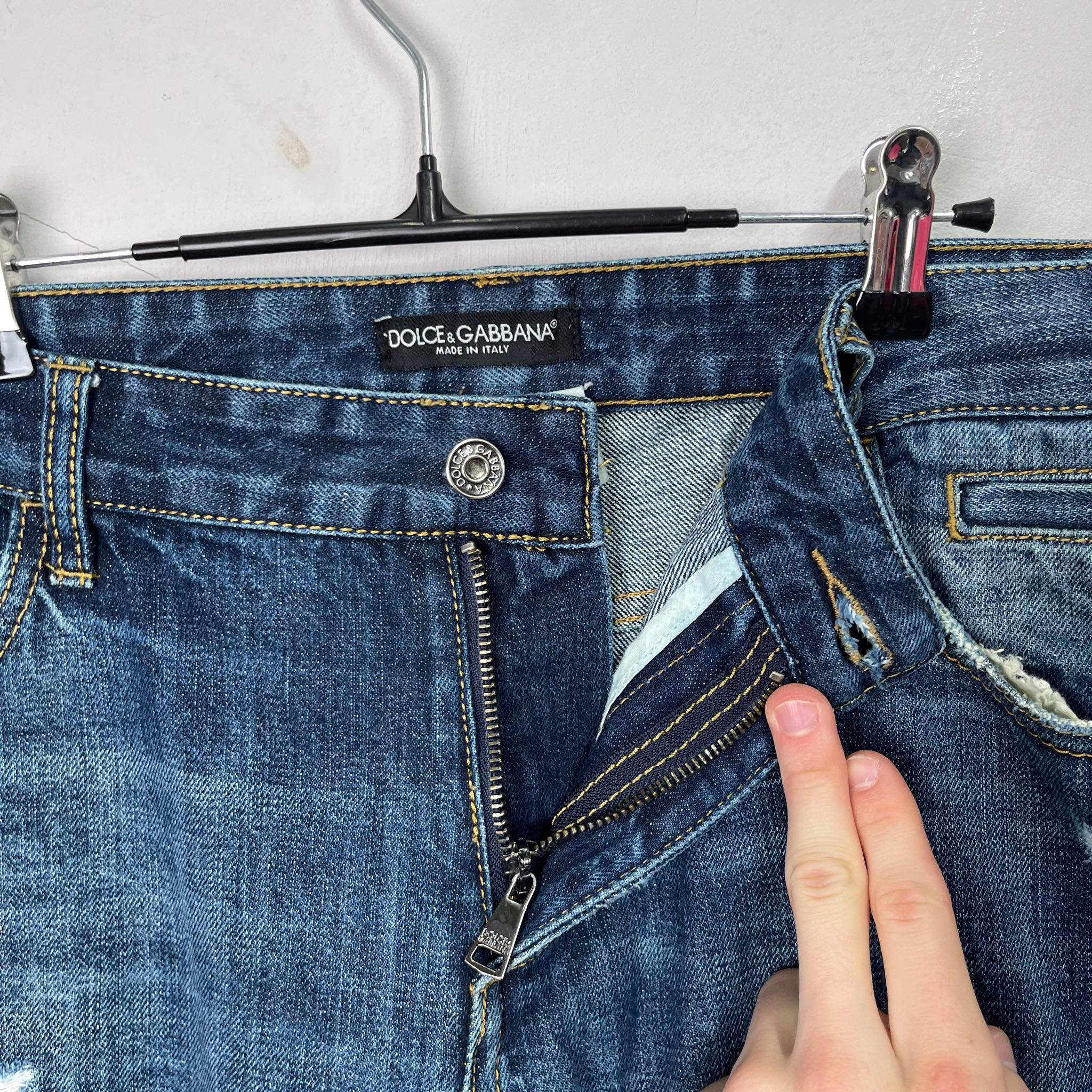 Dolce & Gabbana Distressed Patchwork Jeans, миниатюра 8