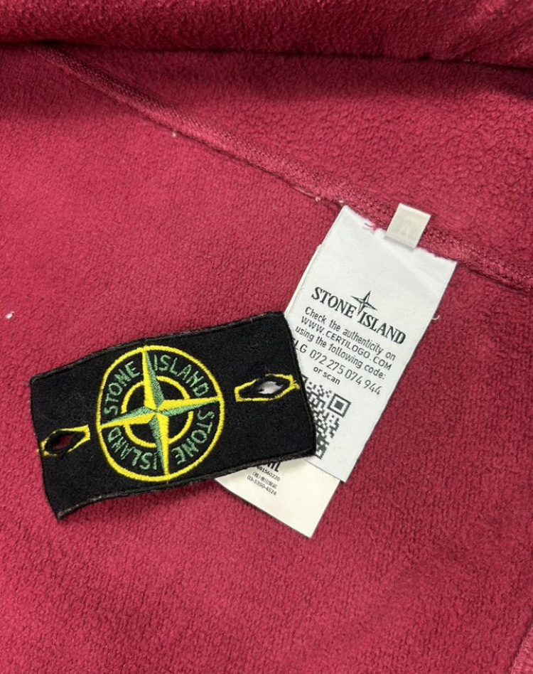 Stone Island Burgundy hoodie, миниатюра 10