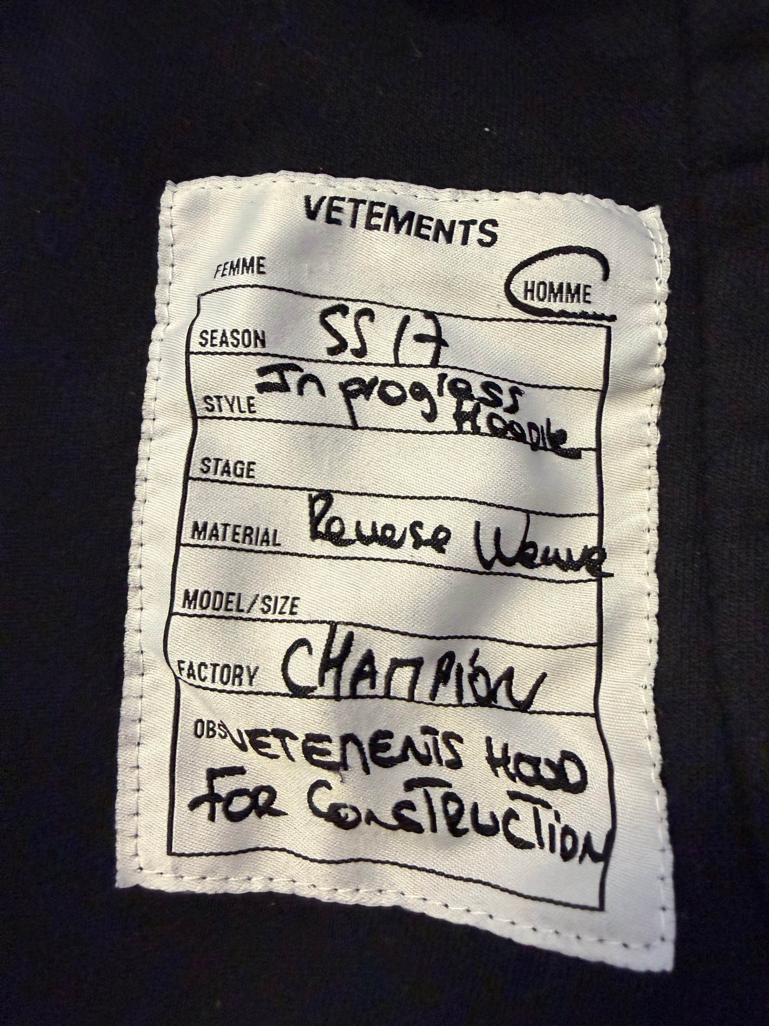 Vetements x Champion Antwerpen x Champion, миниатюра 4