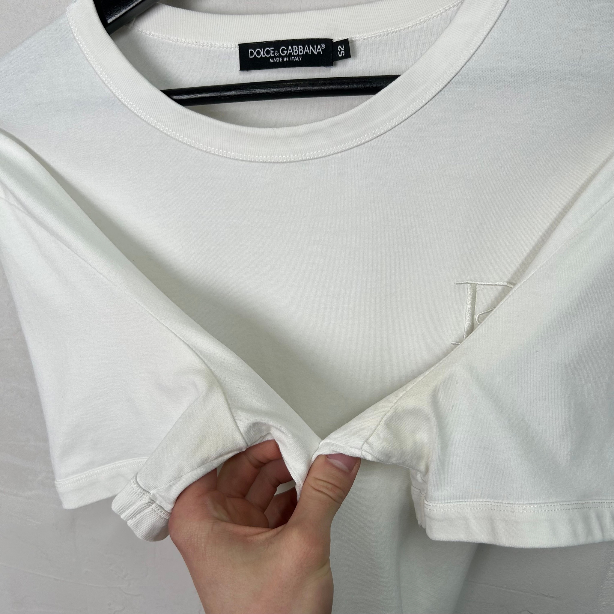 Dolce & Gabbana Embroidery Shine Logo T-Shirt, миниатюра 5