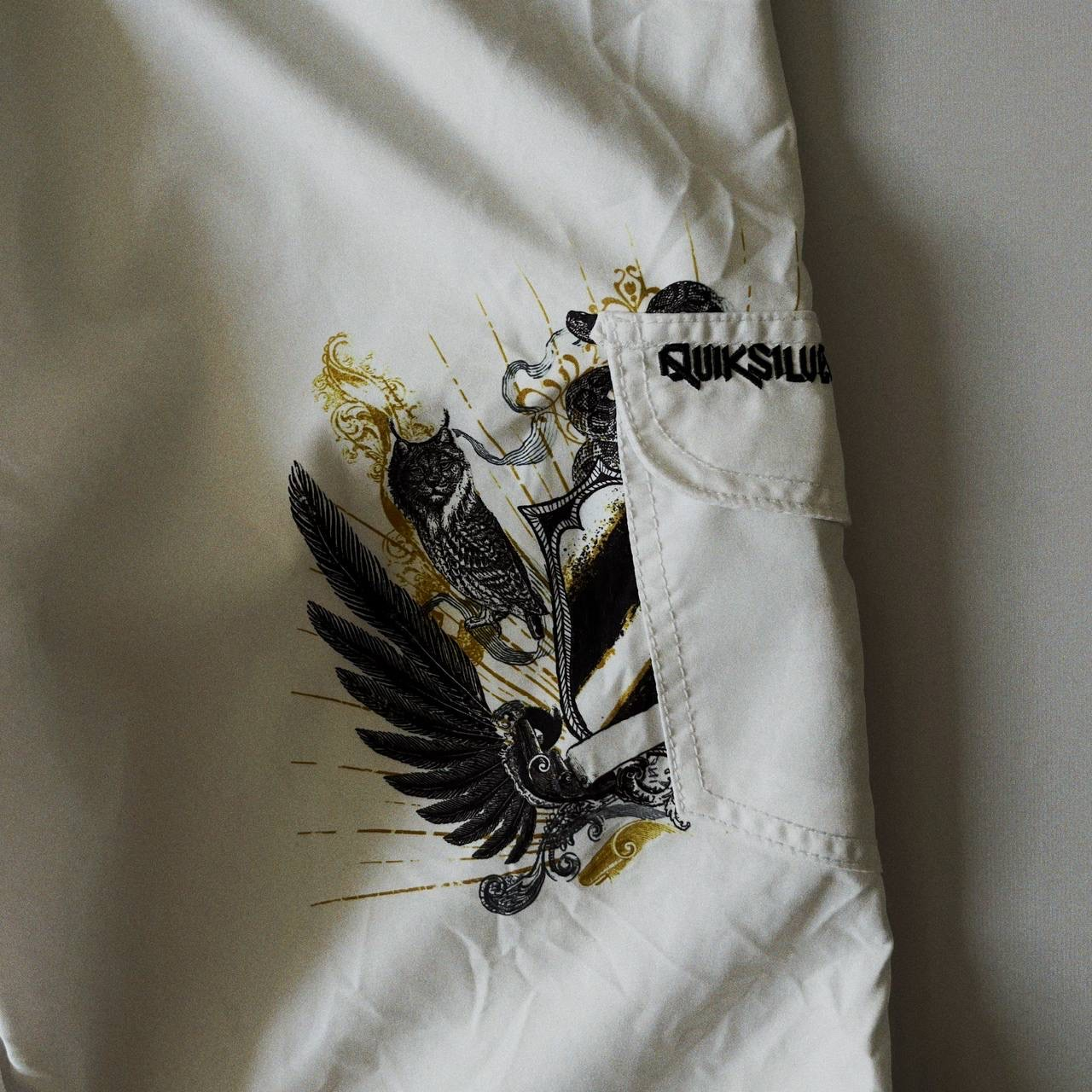 QUIKSILVER 2000s y2k Vintage Graphic Beach Shorts, миниатюра 7