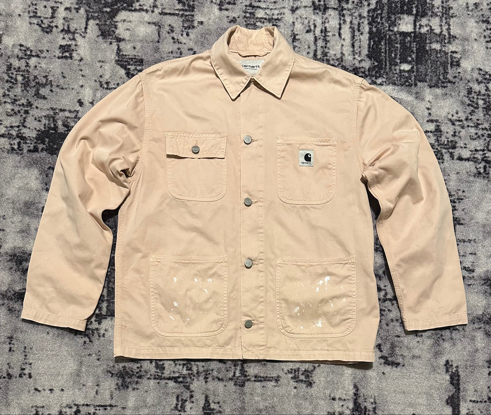 Carhartt WIP Michigan Coat OG W’ Trashed Paint Distressed, миниатюра 1