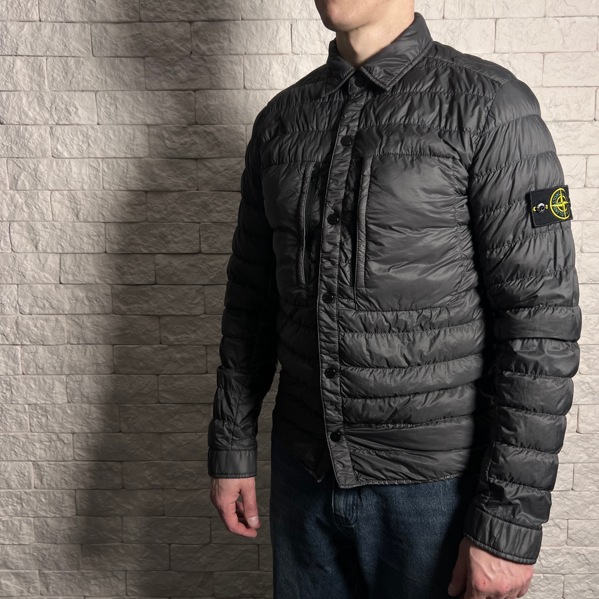 Stone Island GARMENT DYED MICRO YARN DOWN JACKET, миниатюра 1