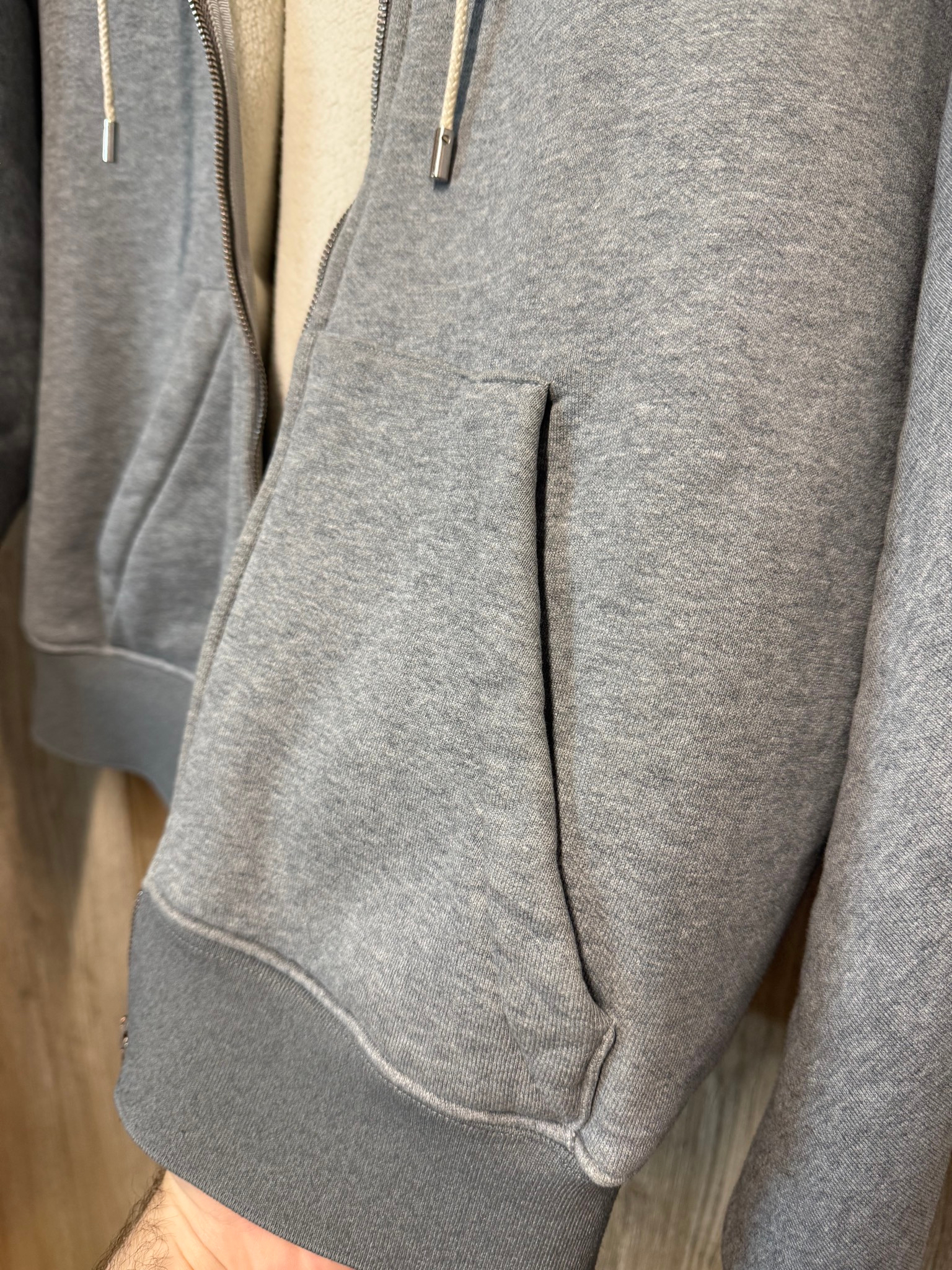 BALENCIAGA Logo Jacquard Hem Zip Hoodie FW2016, миниатюра 8