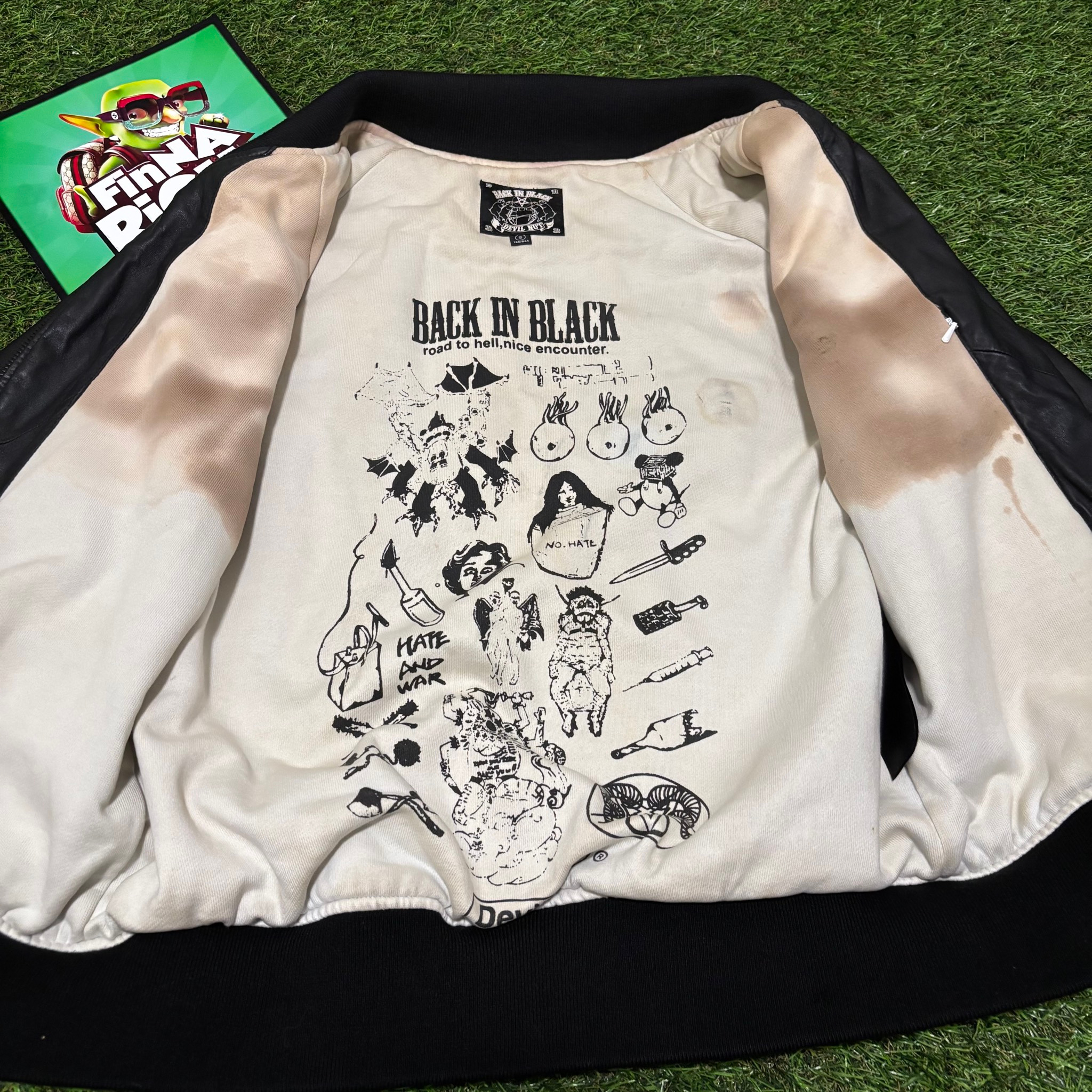 Devil Nut Vintage Leather Jacket, миниатюра 7