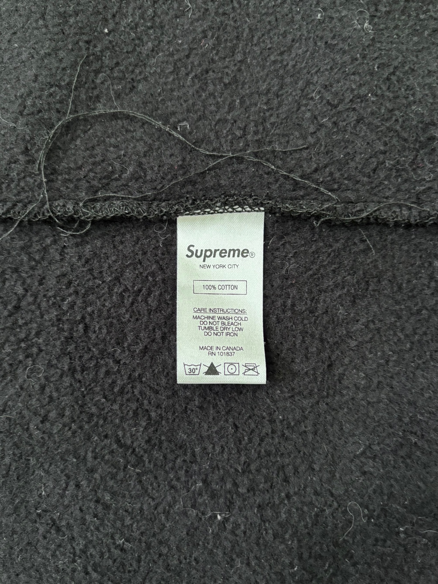 Supreme Text Stripe Zip Up Hooded Sweatshirt, миниатюра 6