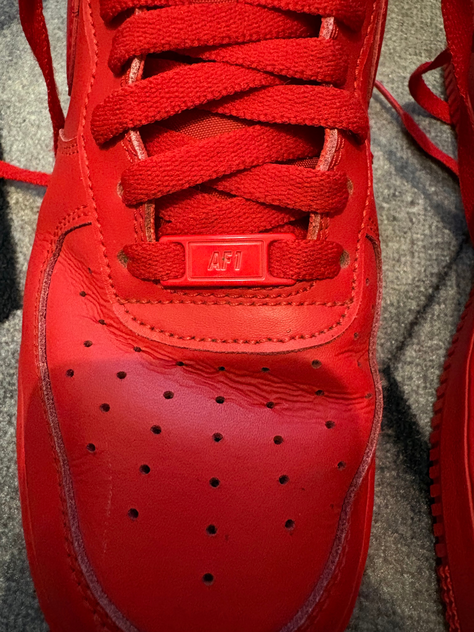 Nike Air Force 1 Triple Red, миниатюра 10