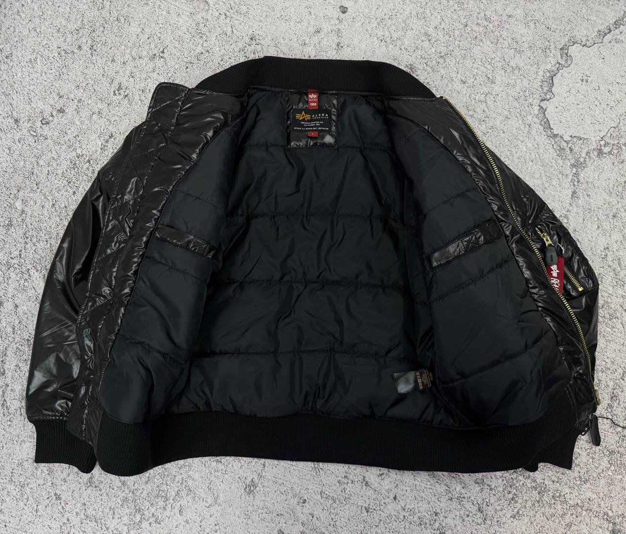 Alpha Industries  MA-1 Puffy Glossy Bomber Jacket, миниатюра 4