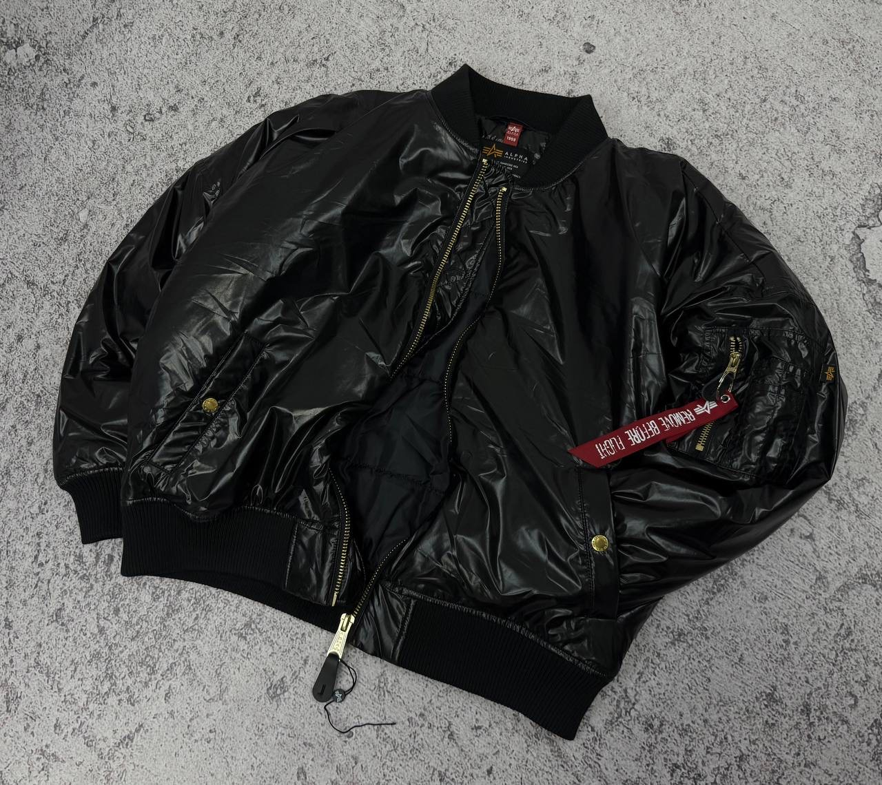Alpha Industries  MA-1 Puffy Glossy Bomber Jacket, миниатюра 3