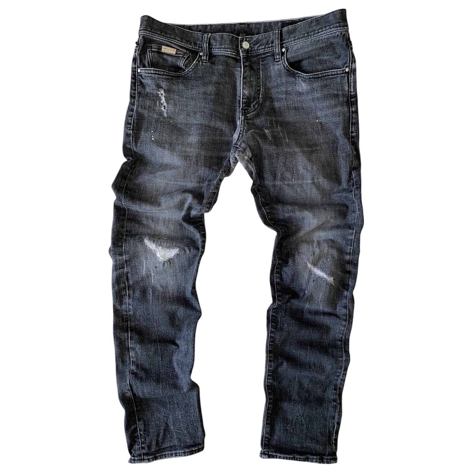 Armani Exchange J13 painted + distressed jeans, миниатюра 1
