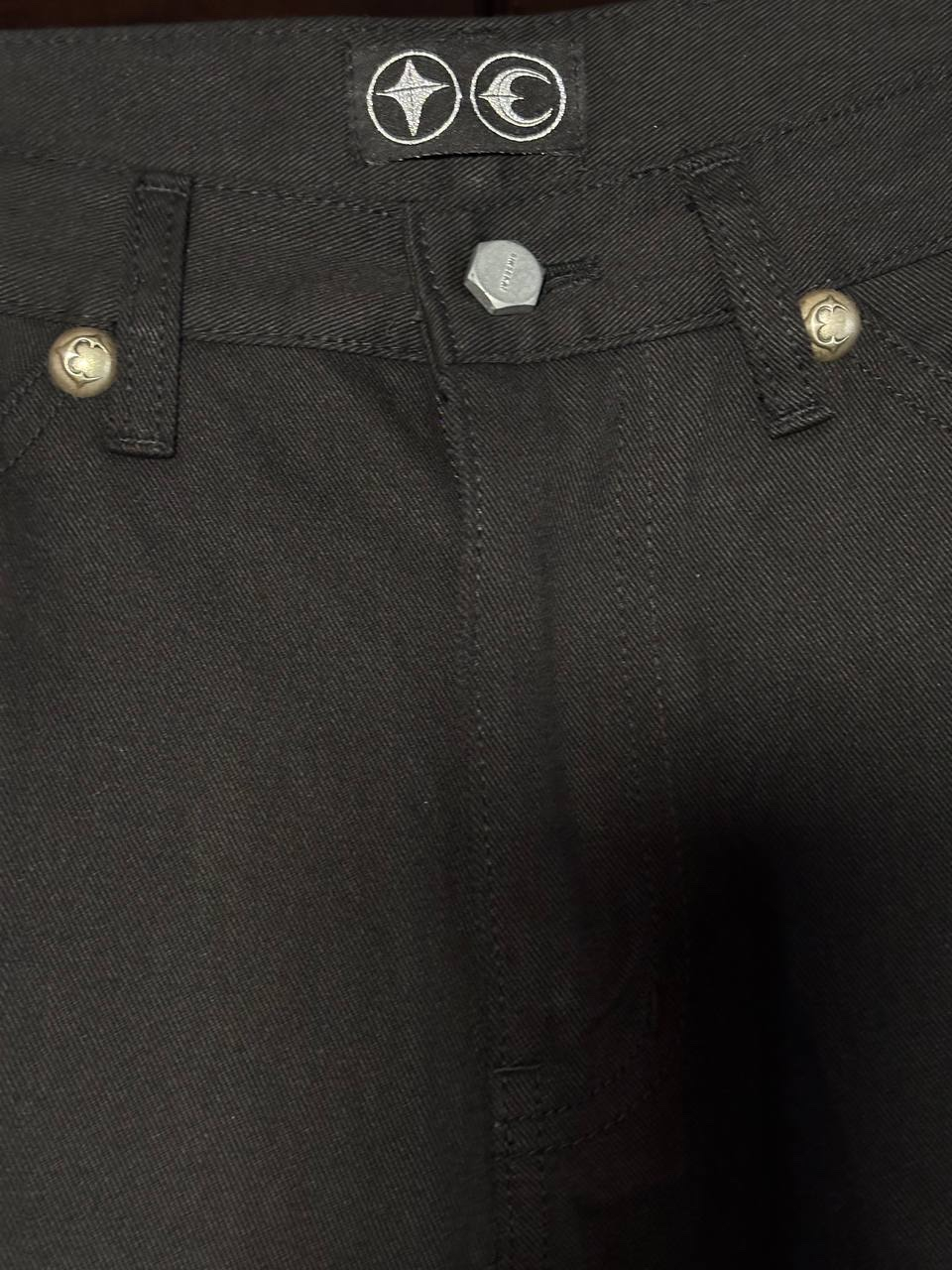 Thug Club 25FW Black Denim Pants, миниатюра 5