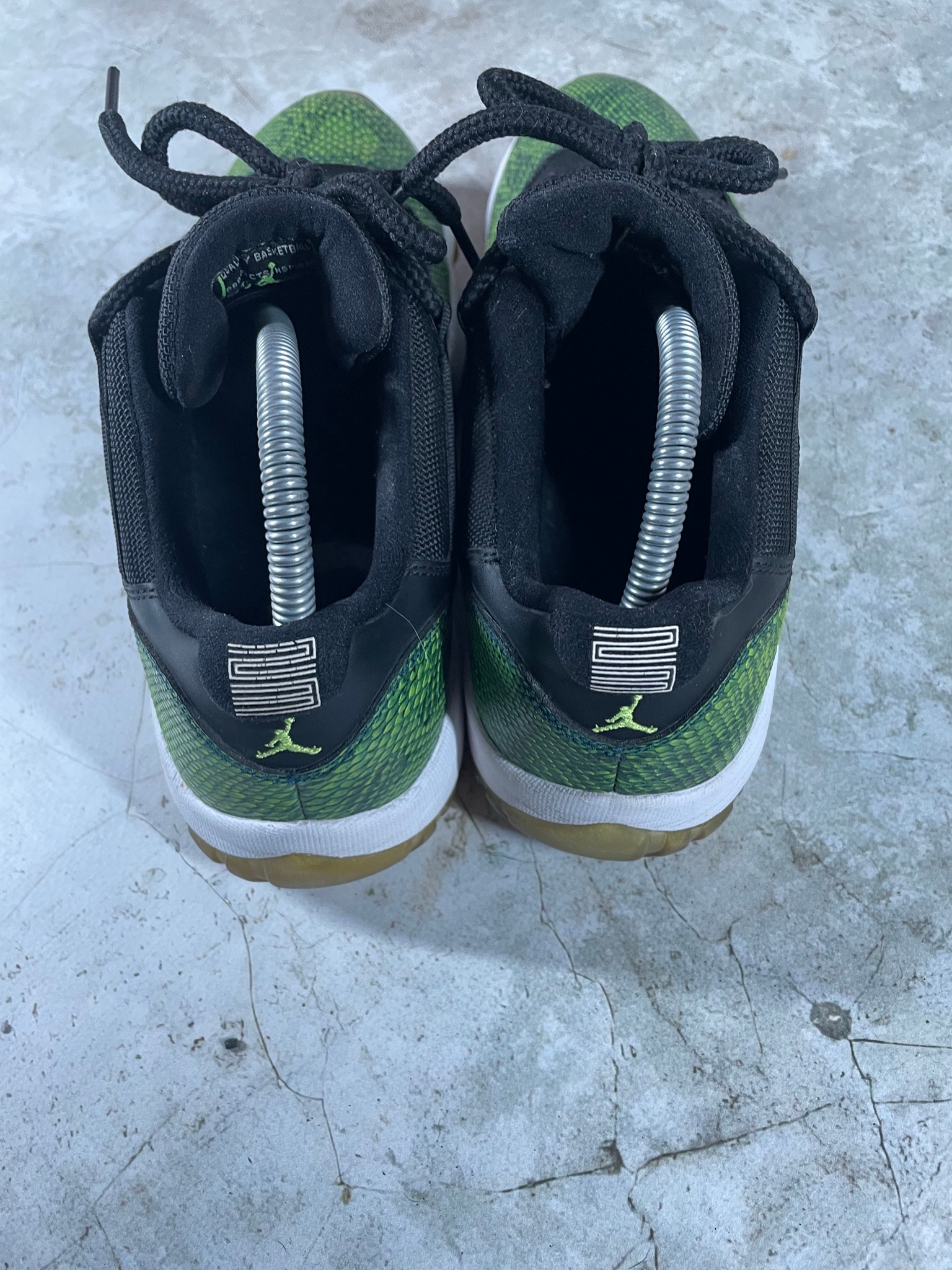 Nike  jordan 11 retro low green snakeskin, миниатюра 2