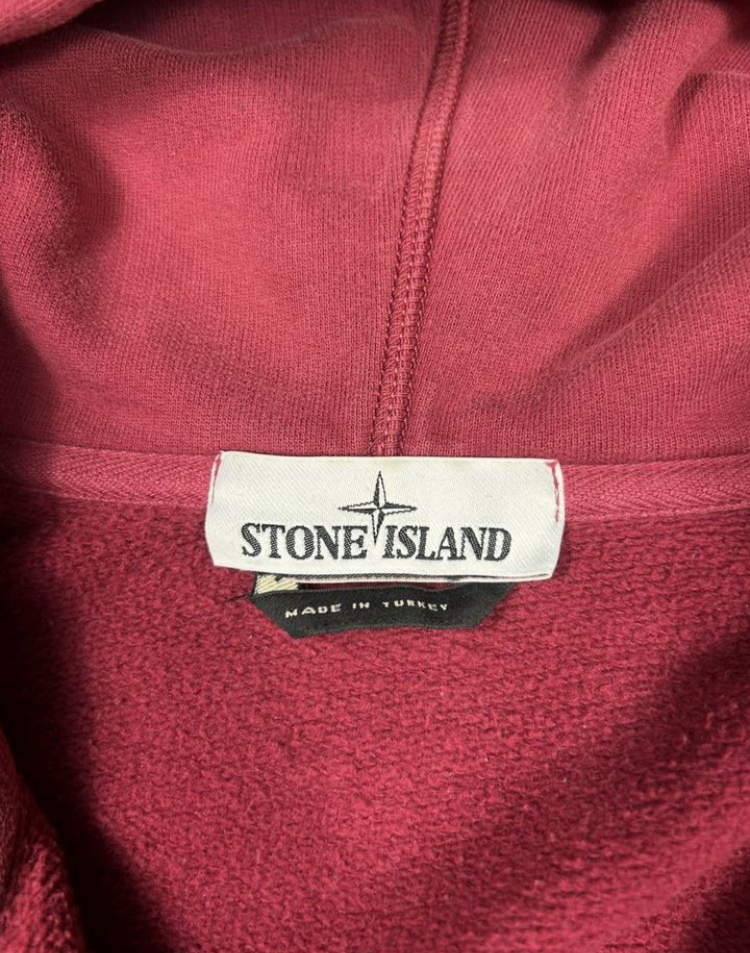 Stone Island Burgundy hoodie, миниатюра 7