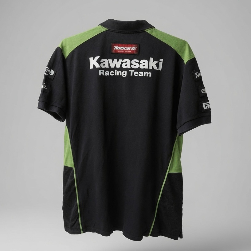 Kawasaki 2000s Racing Team Polo Shirt, миниатюра 2