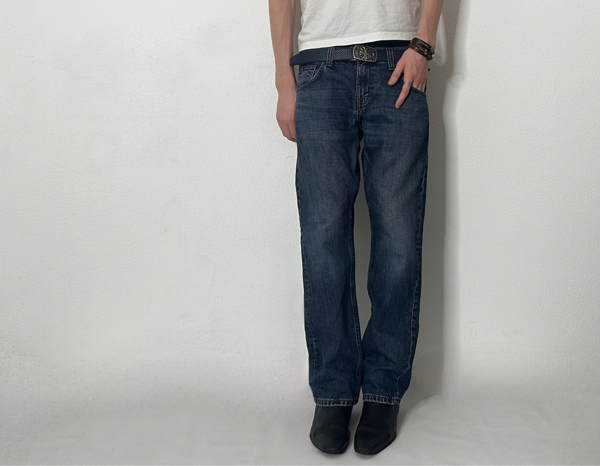 Mustang Straight dark blue jeans, миниатюра 3