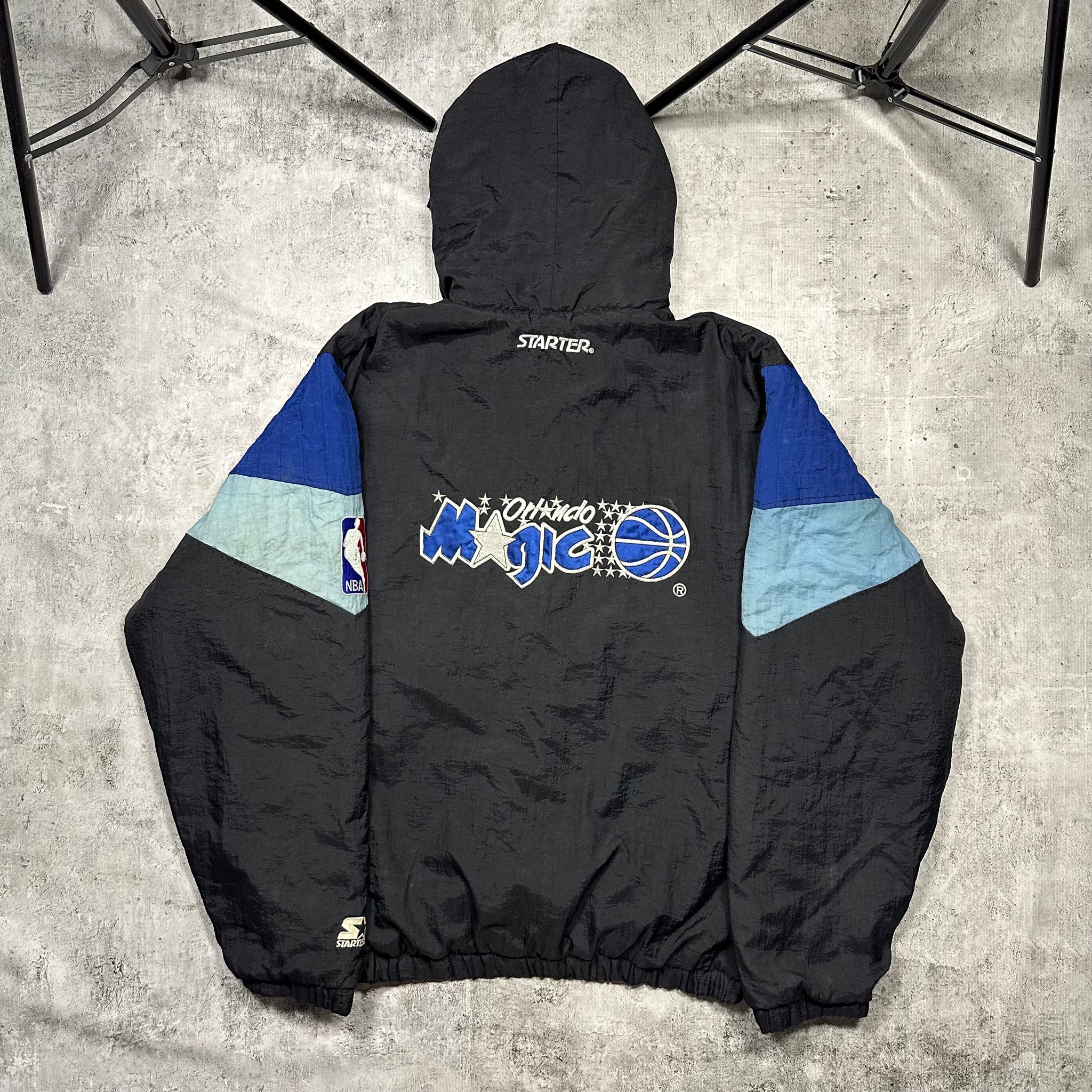 Starter Orlando Magic half zip windbreaker/puffer jacket 90s, миниатюра 17