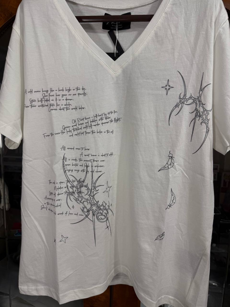 WANNA LAB Unicorn V-neck T-shirt, миниатюра 5