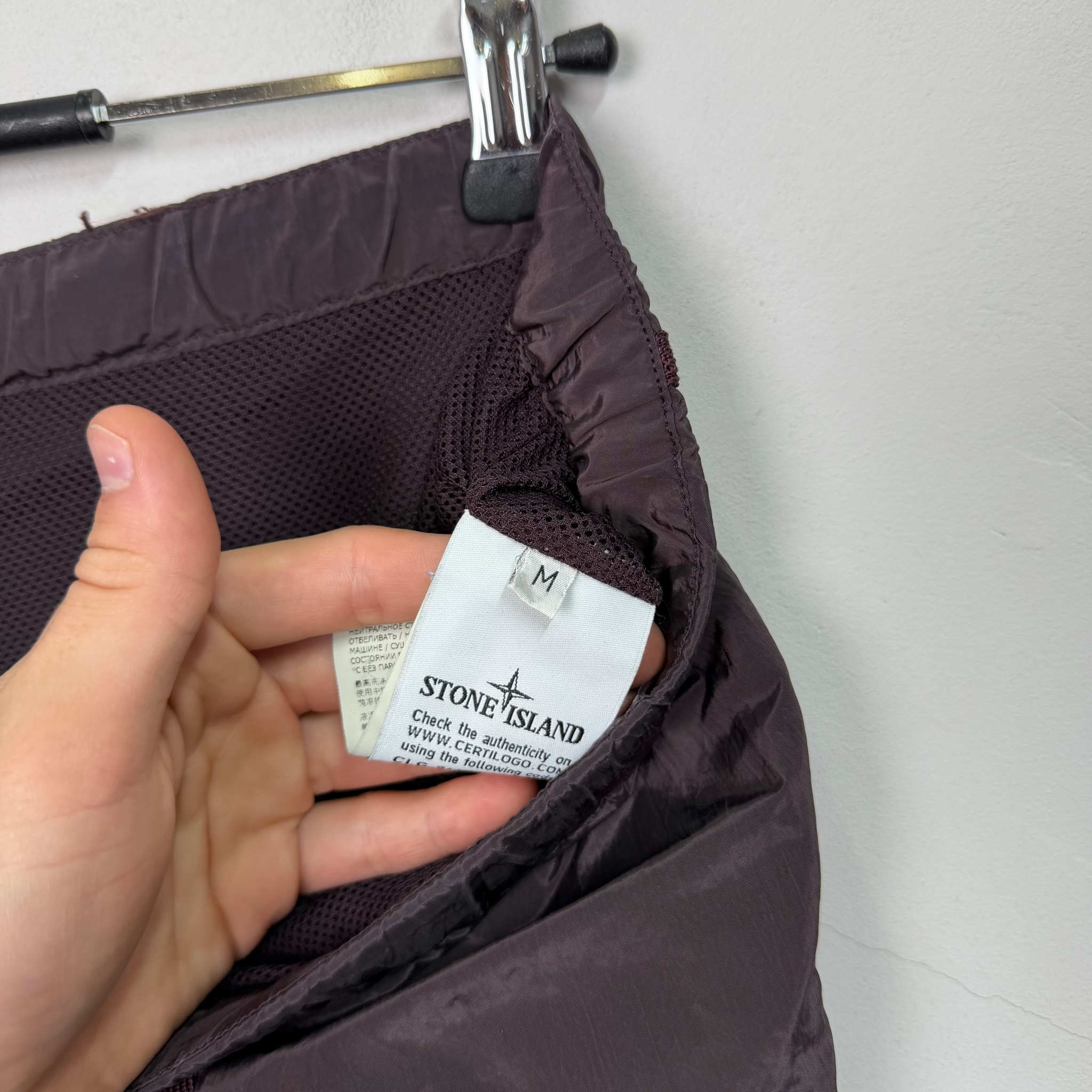 Stone Island Nylon Metal Patch Program Shorts, миниатюра 10