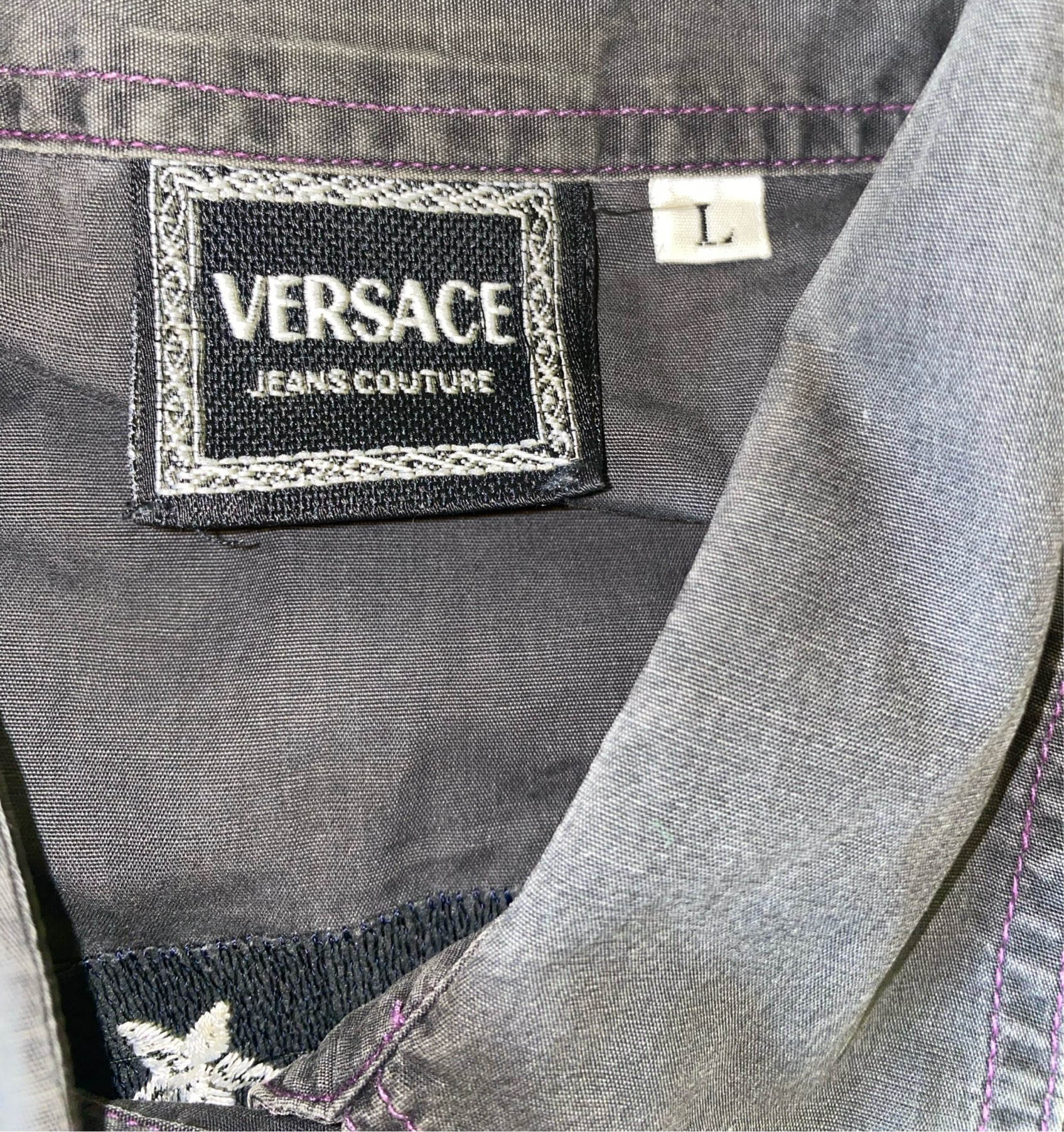 Versace Jeans Couture 90s USE Eagle flag shirt, миниатюра 3