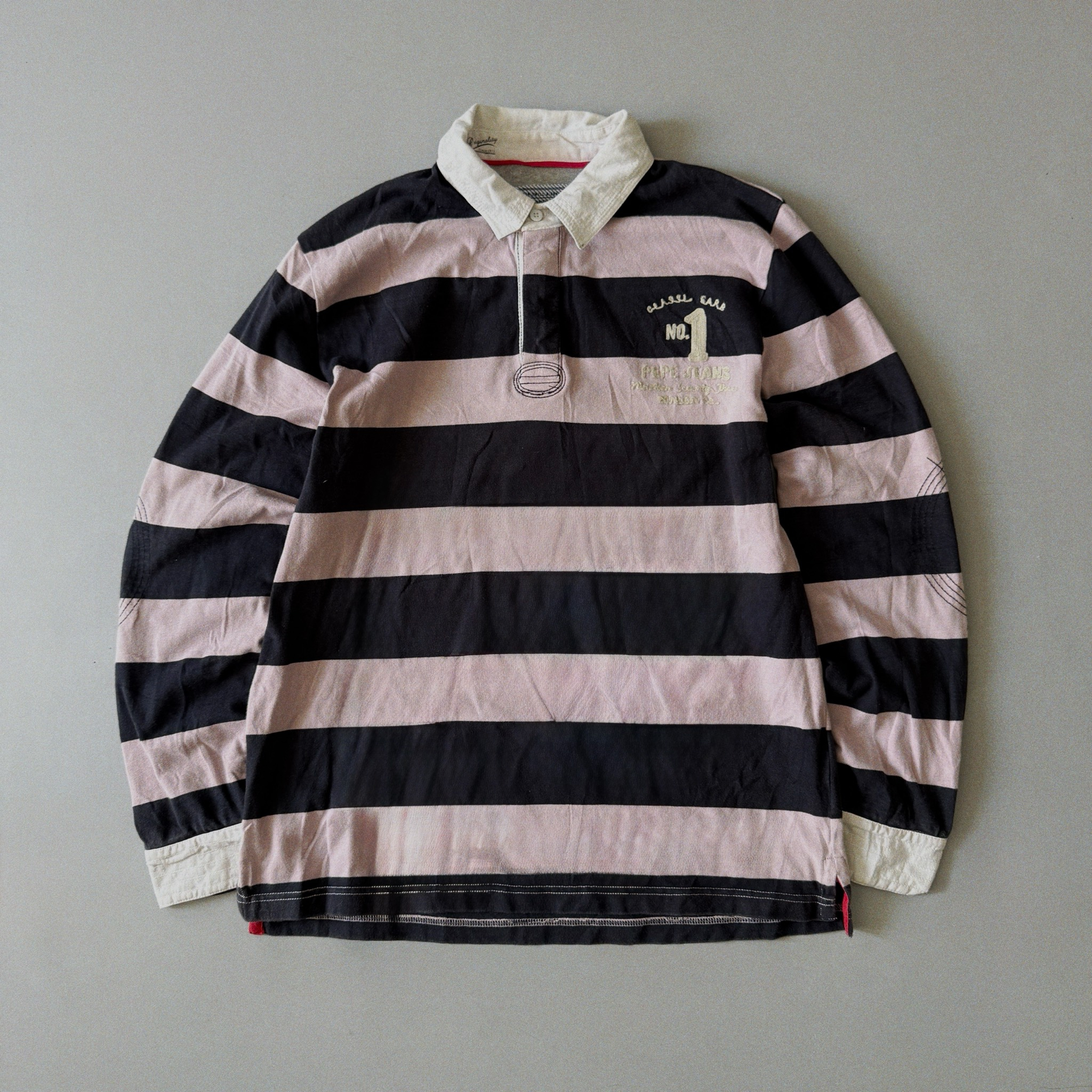 Pepe Jeans 2000s Vintage Rugby Shirt, миниатюра 1
