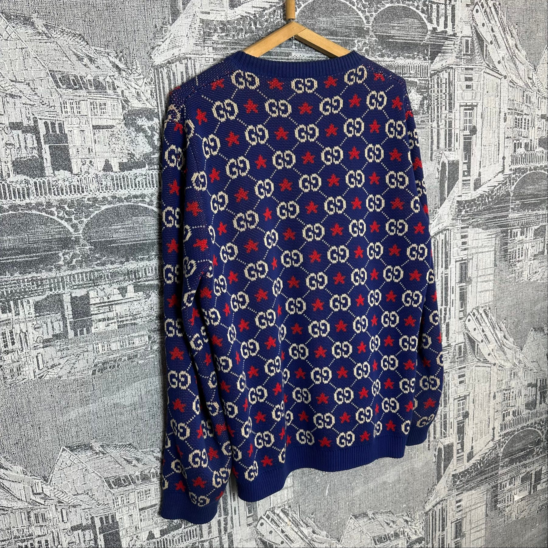 Gucci GG Star Intarsia sweater, миниатюра 2