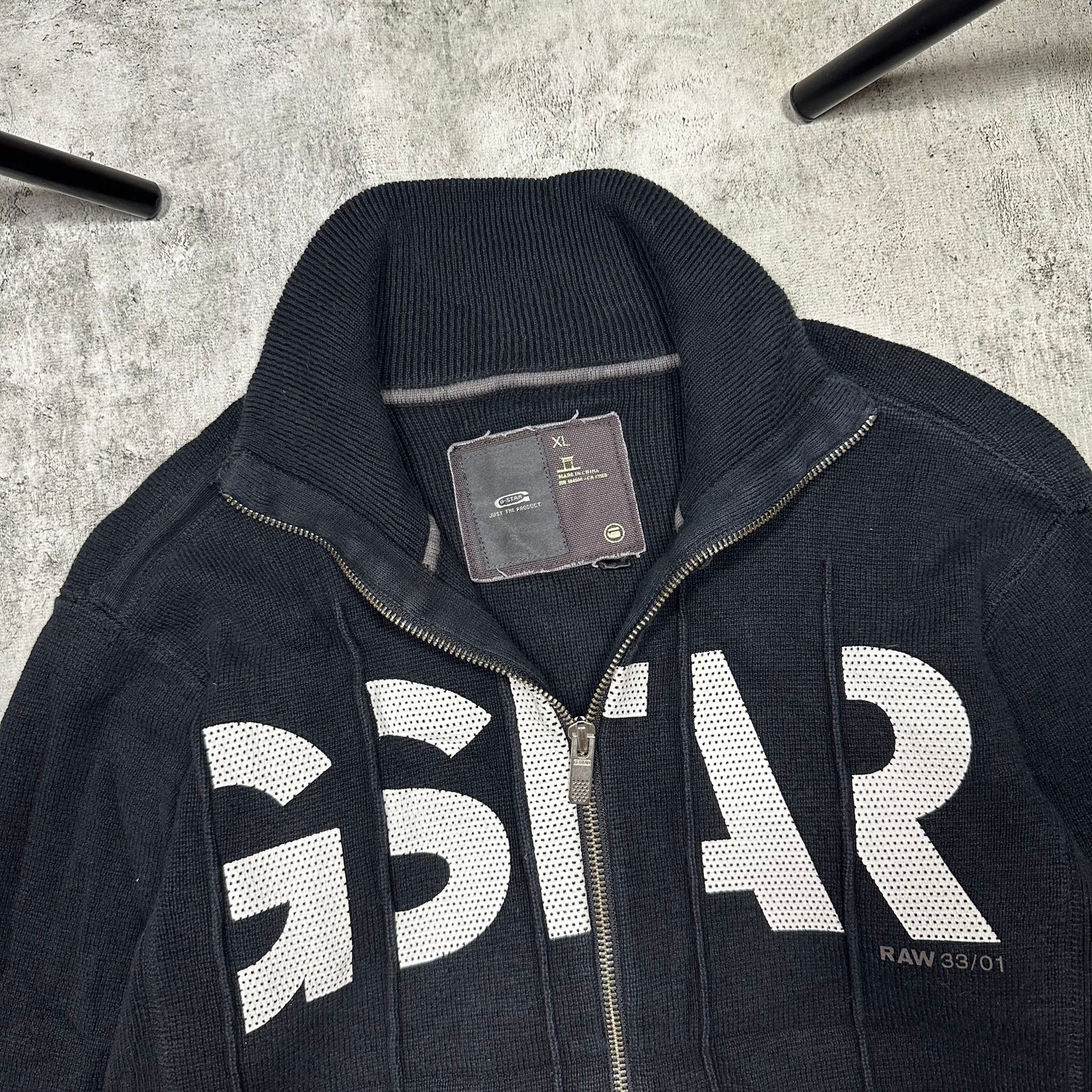 G Star Raw Black zip up sweatshirt pullover, миниатюра 10