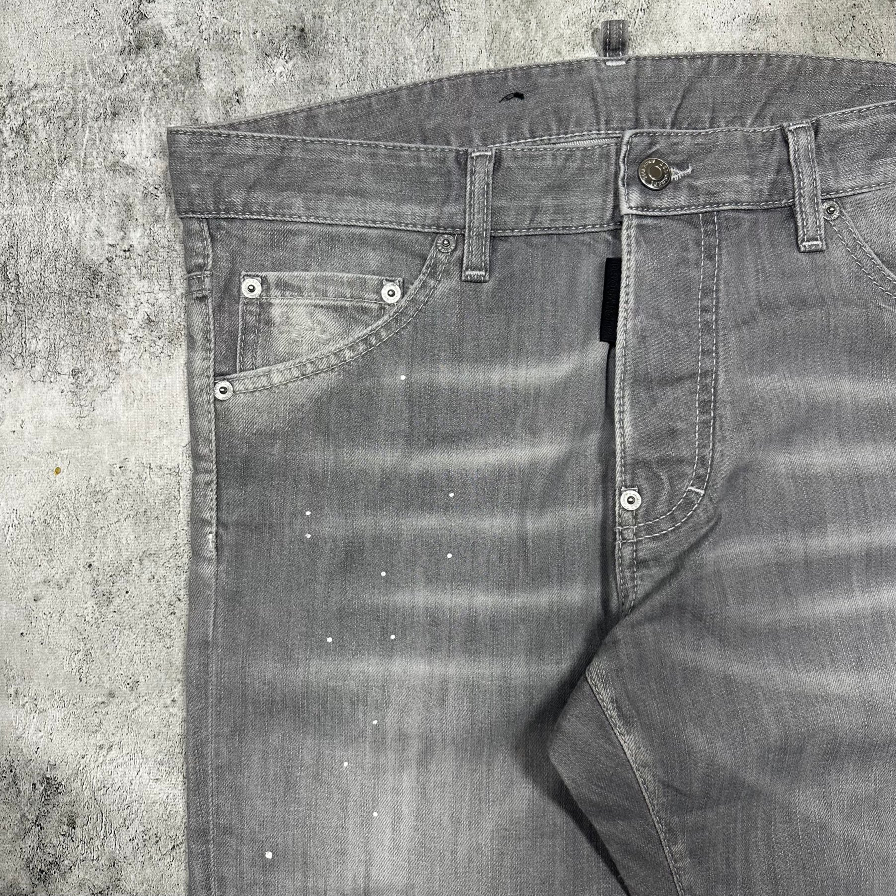 Dsquared2 Cool Guy grey slim jeans 2019, миниатюра 9