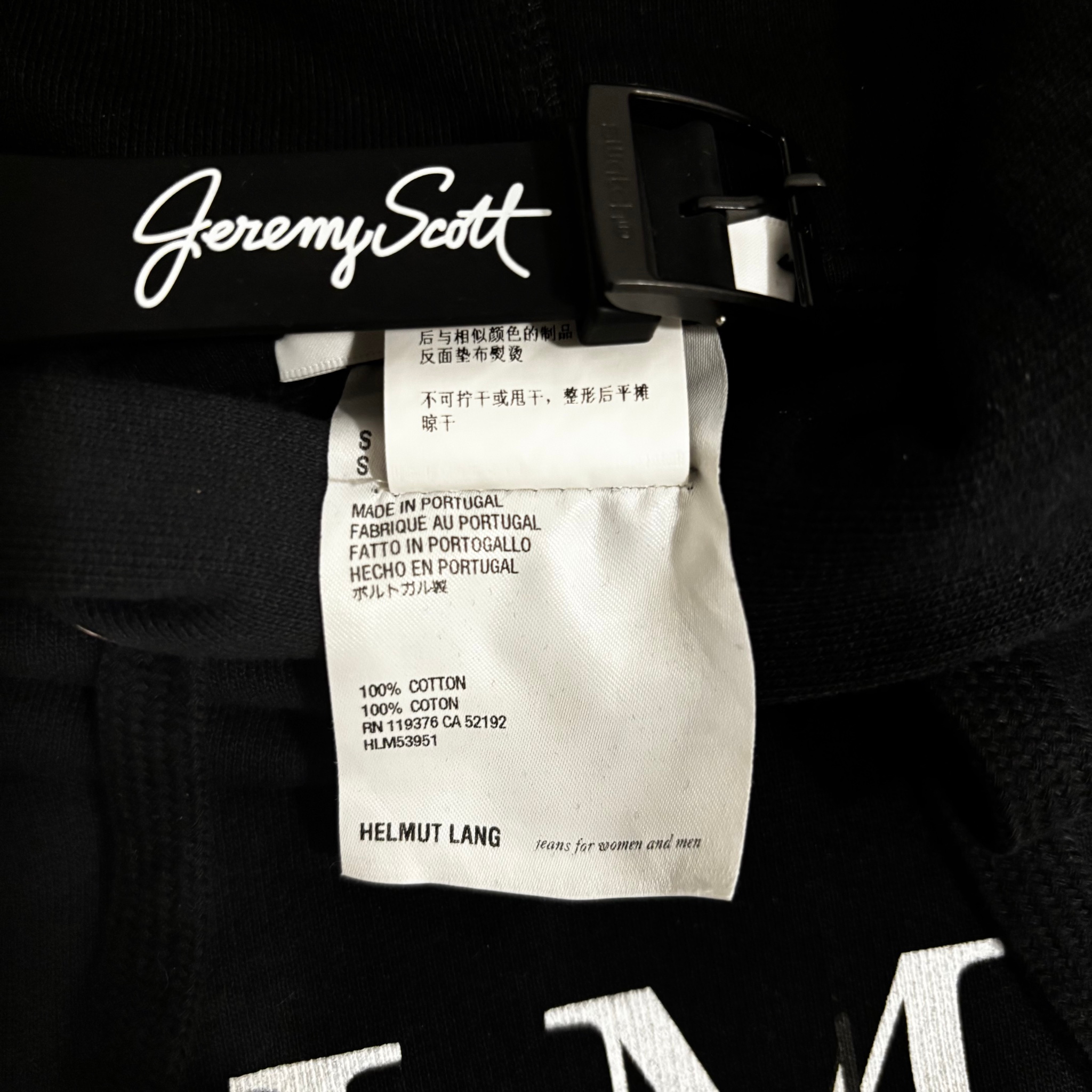 Helmut Lang x Saintwoods Ocean Logo Popover Hoodie, миниатюра 4