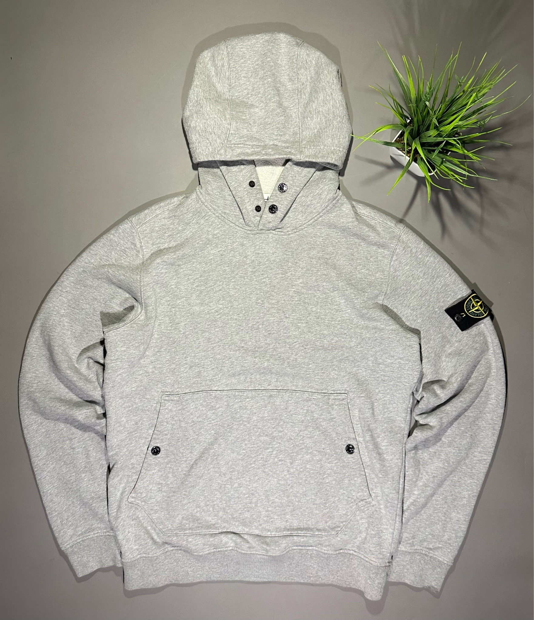 Stone Island Logo Patch Hoodie, миниатюра 1