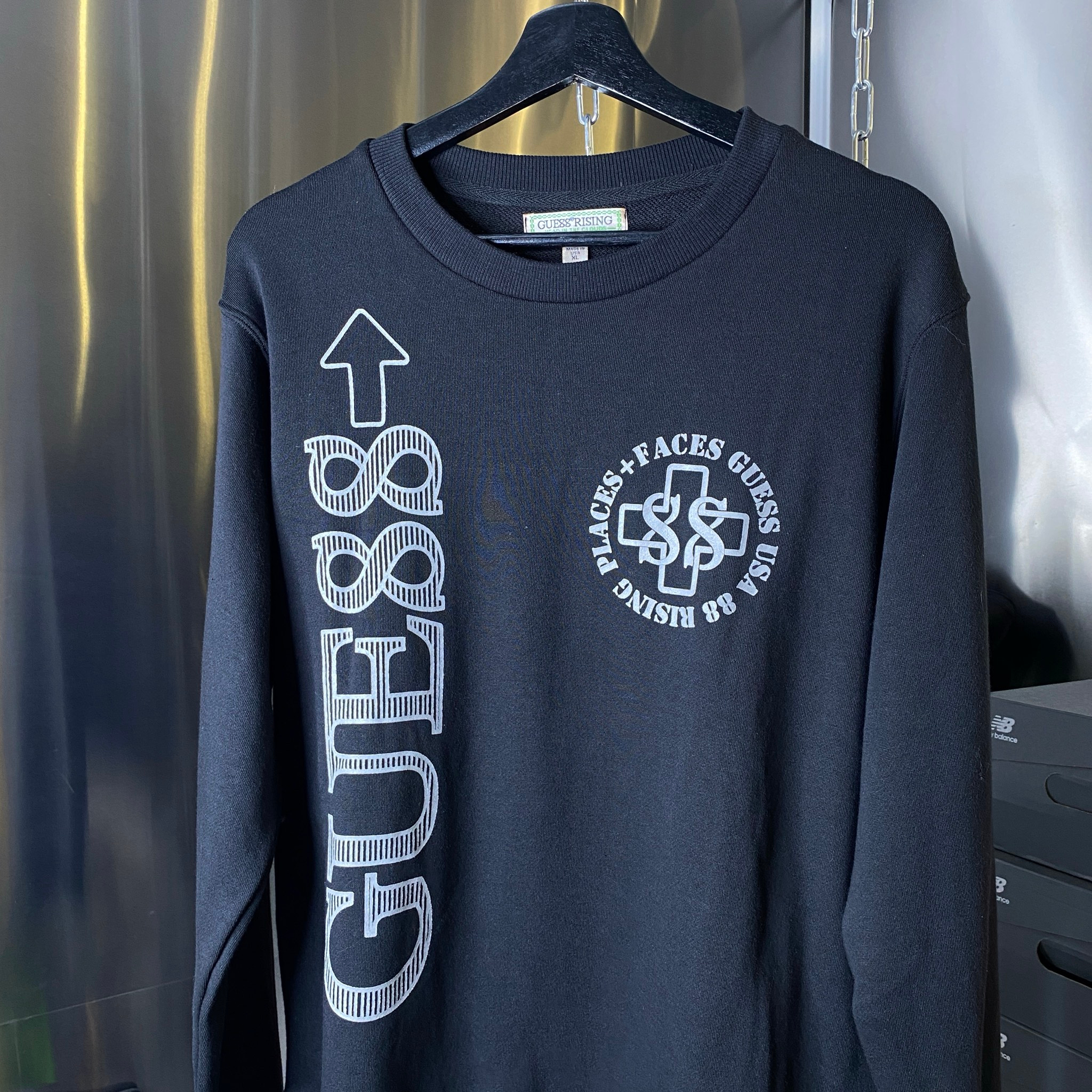 PLACES+FACES x GUESS x 88rising SWEATSHIRT BLACK ‘18, миниатюра 4