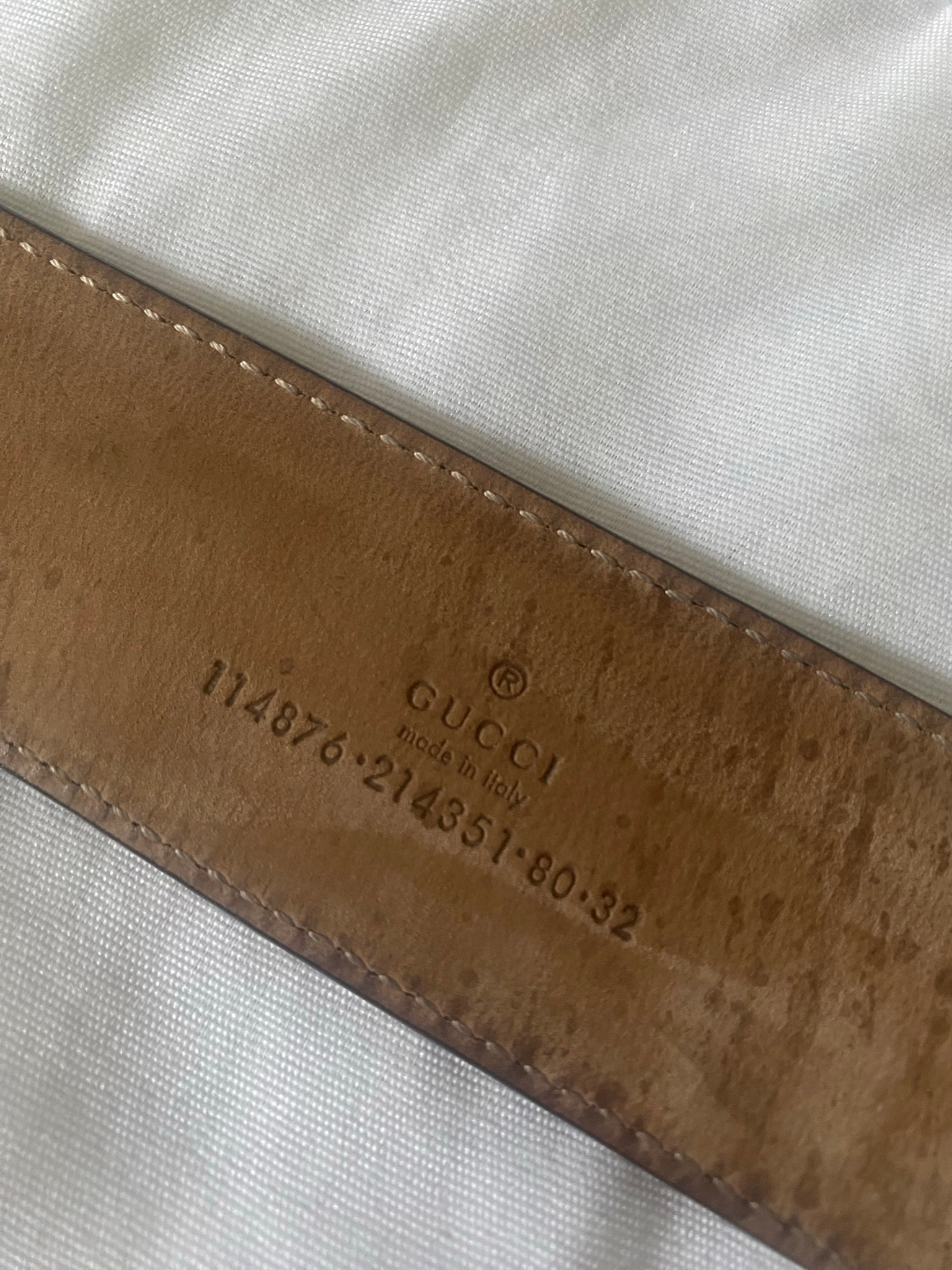 Gucci GG Monogram Red Canvas Belt, миниатюра 3