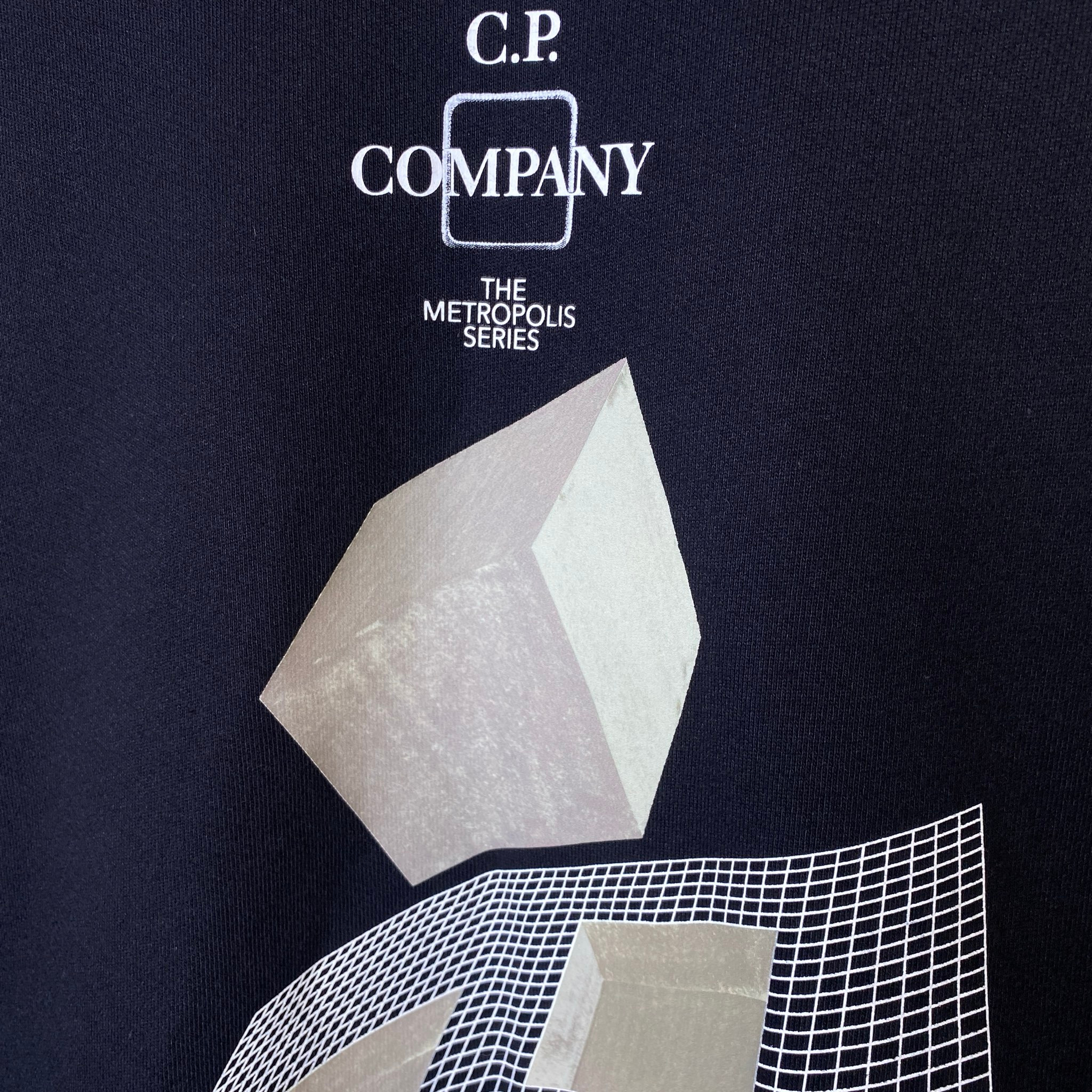 C.P. Company METROPOLIS SERIES SWEATSHIRT BLACK SS21, миниатюра 4