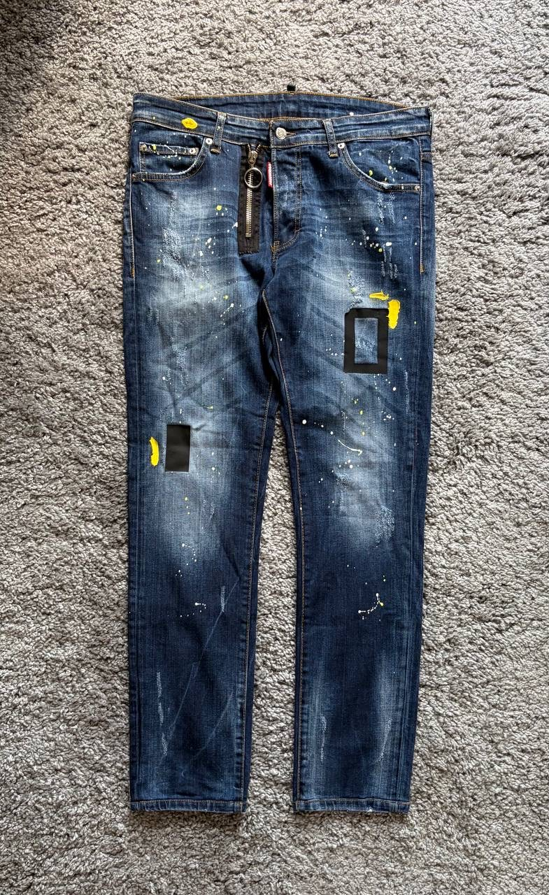 Dsquared2 Full Distressed Slim Jeans, миниатюра 1