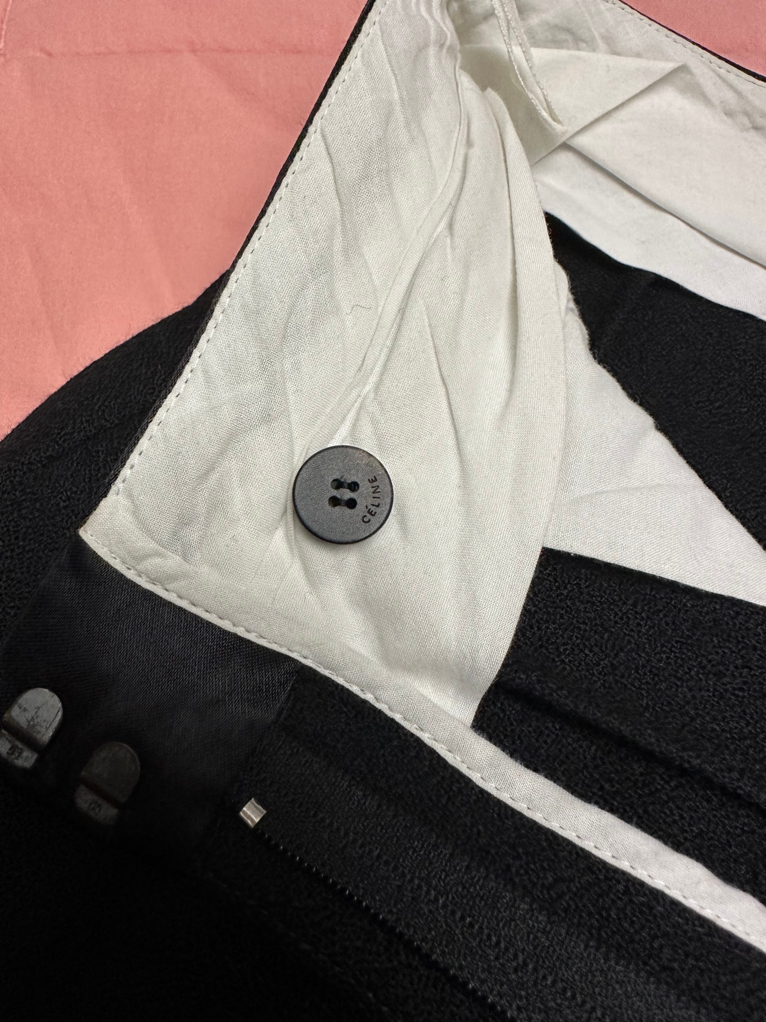 Celine Pleated Wide-Leg Tuxedo Trousers, миниатюра 9