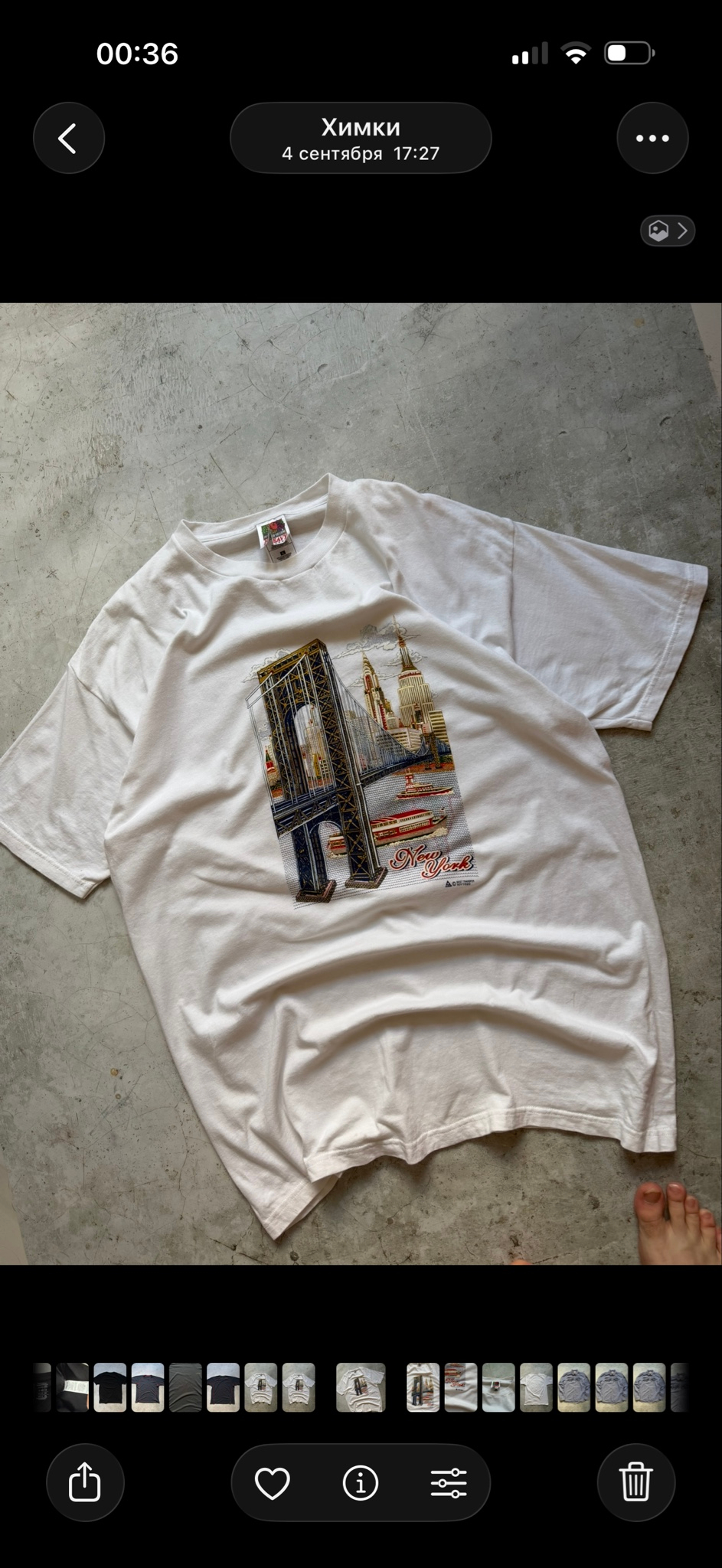 Fruit of the Loom Vintage America New York 2000x, миниатюра 2