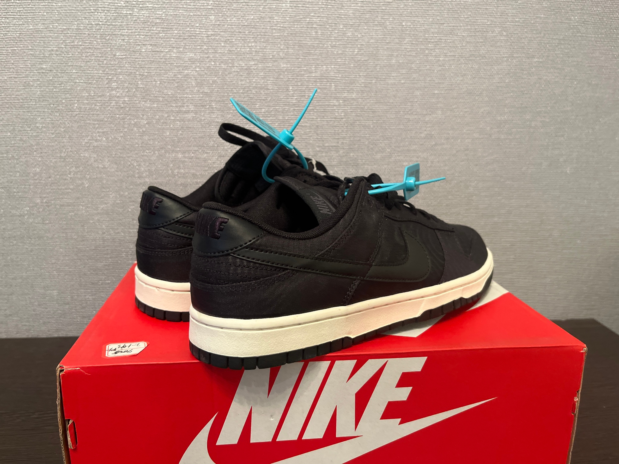 Nike   Dunk Low Retro PRM Black Canvas, миниатюра 9