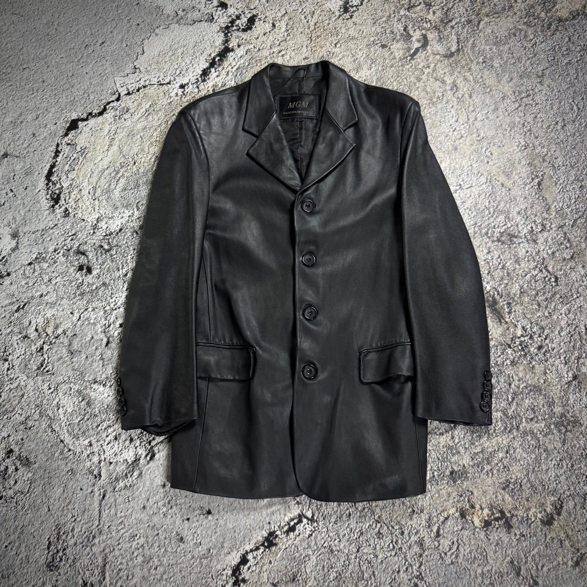 MGM Vintage Leather Jacket 00ss, миниатюра 1