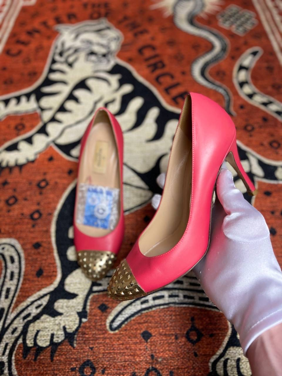 Valentino Rockstud Cap-Toe Pumps, миниатюра 1