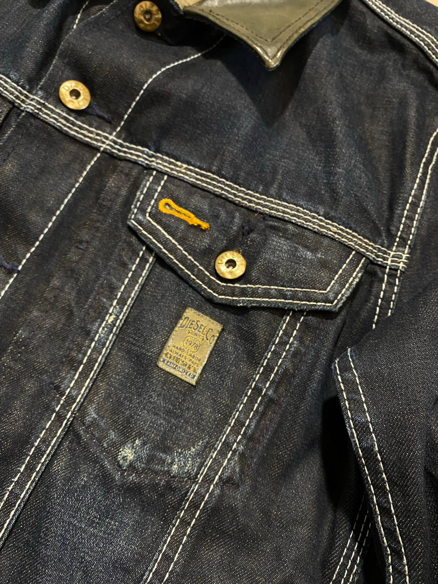 Diesel Leather Collar Jacket, миниатюра 6