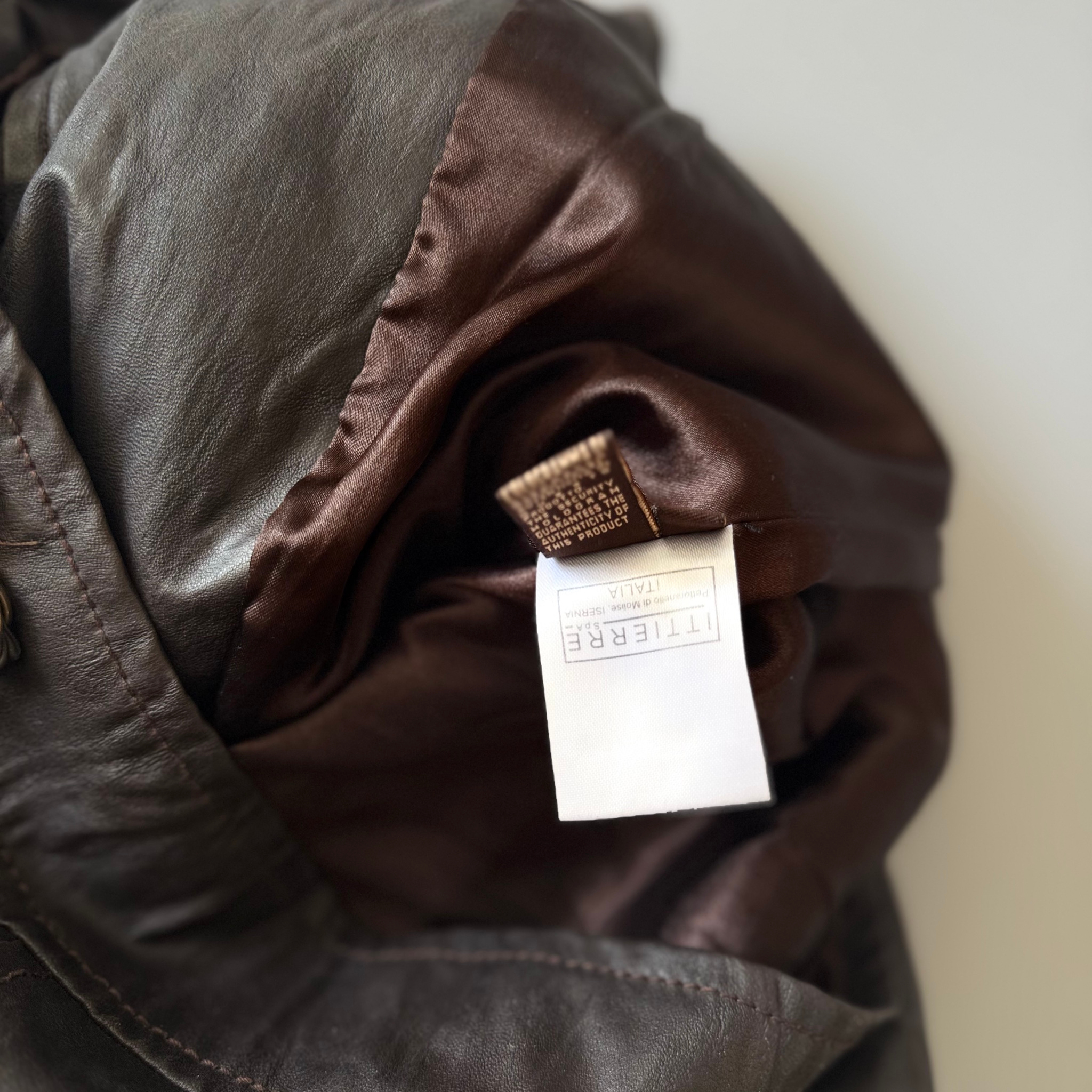 ROBERTO CAVALLI 2000s Vintage Leather Jacket, миниатюра 7