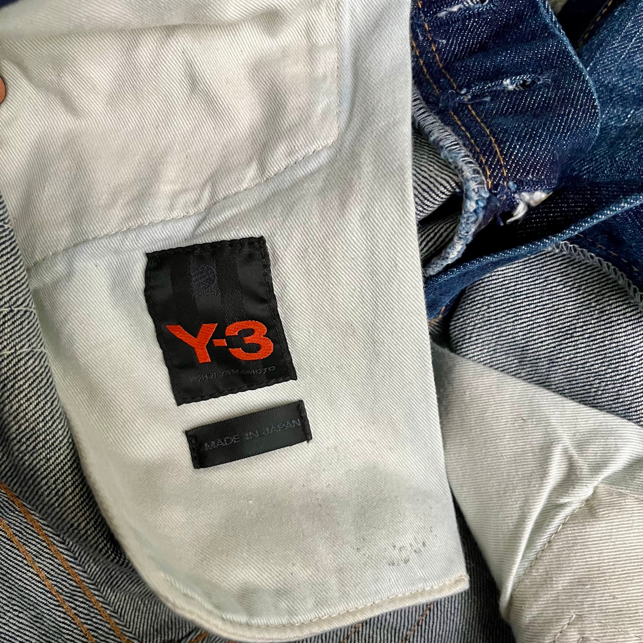 Y-3 SS04 Double 3-Stripe Spotted Horse Jeans, миниатюра 5