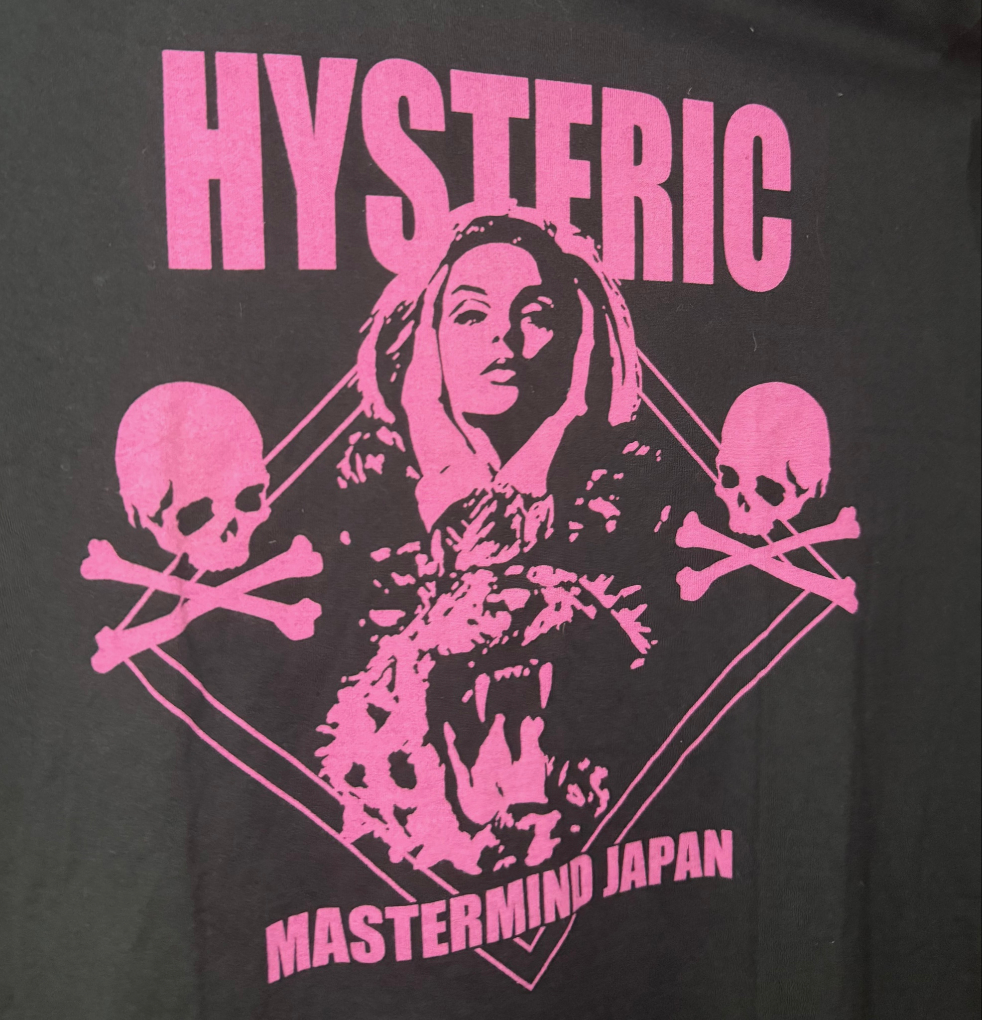 Hysteric Glamour x Mastermind Japan Футболка Черная, миниатюра 4